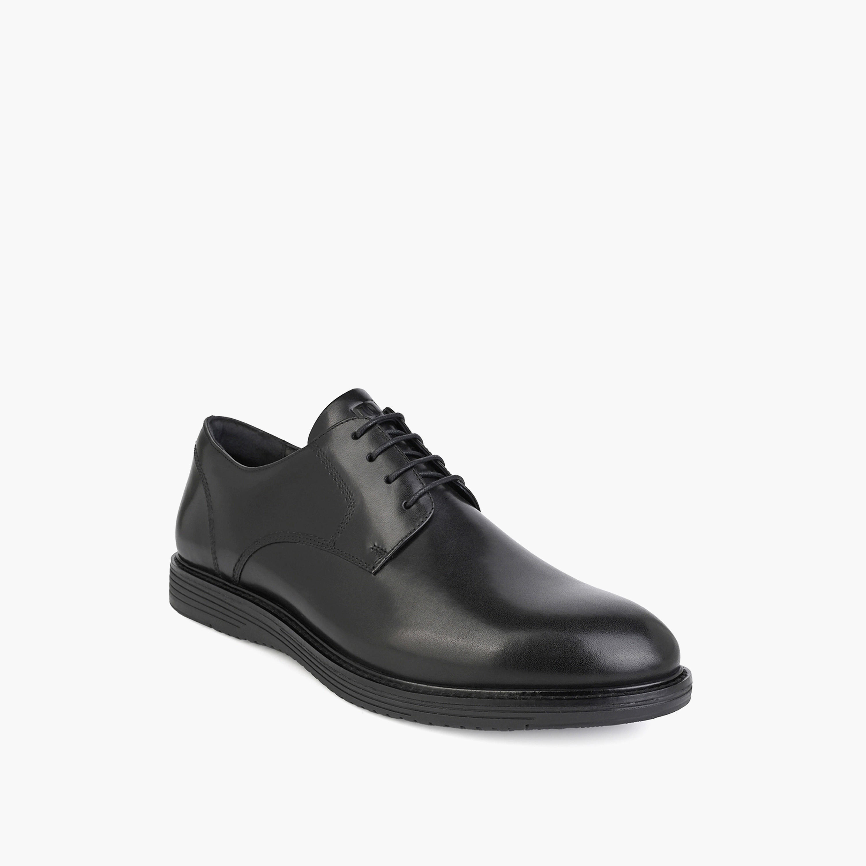 Duchini Men Leather Lace-Up Derby Shoes-men-shoes-formalshoes-image-2