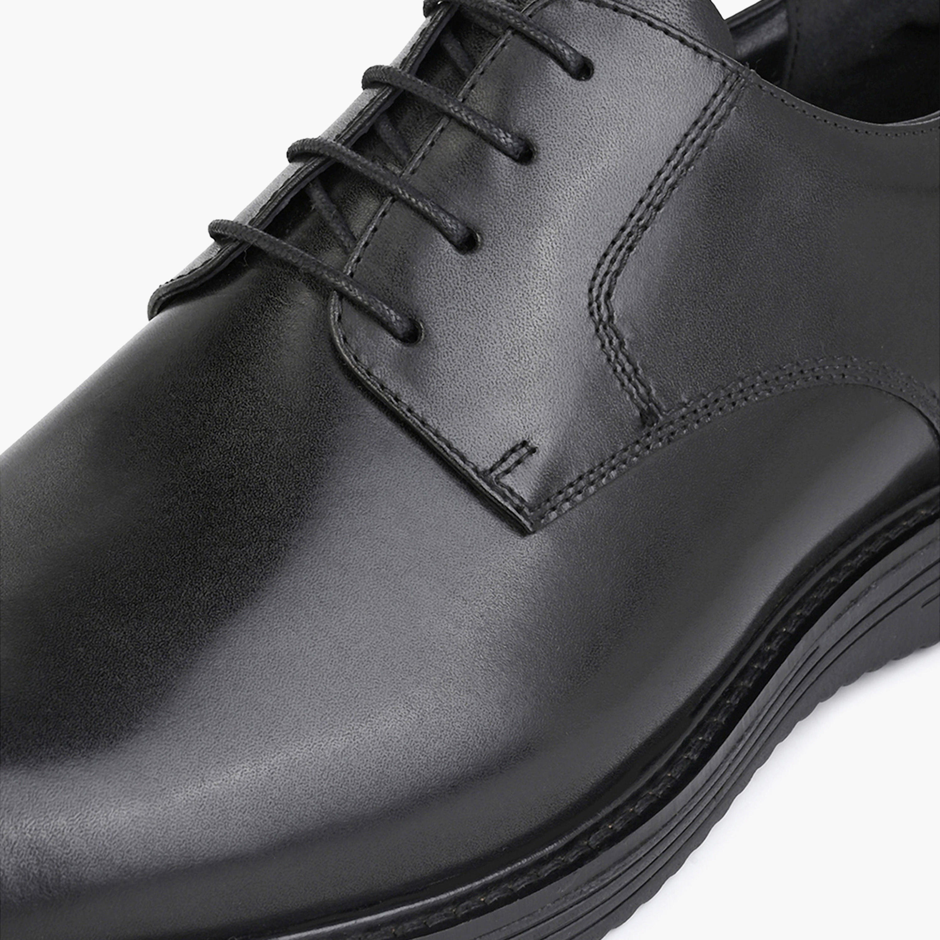 Duchini Men Leather Lace-Up Derby Shoes-men-shoes-formalshoes-image-4