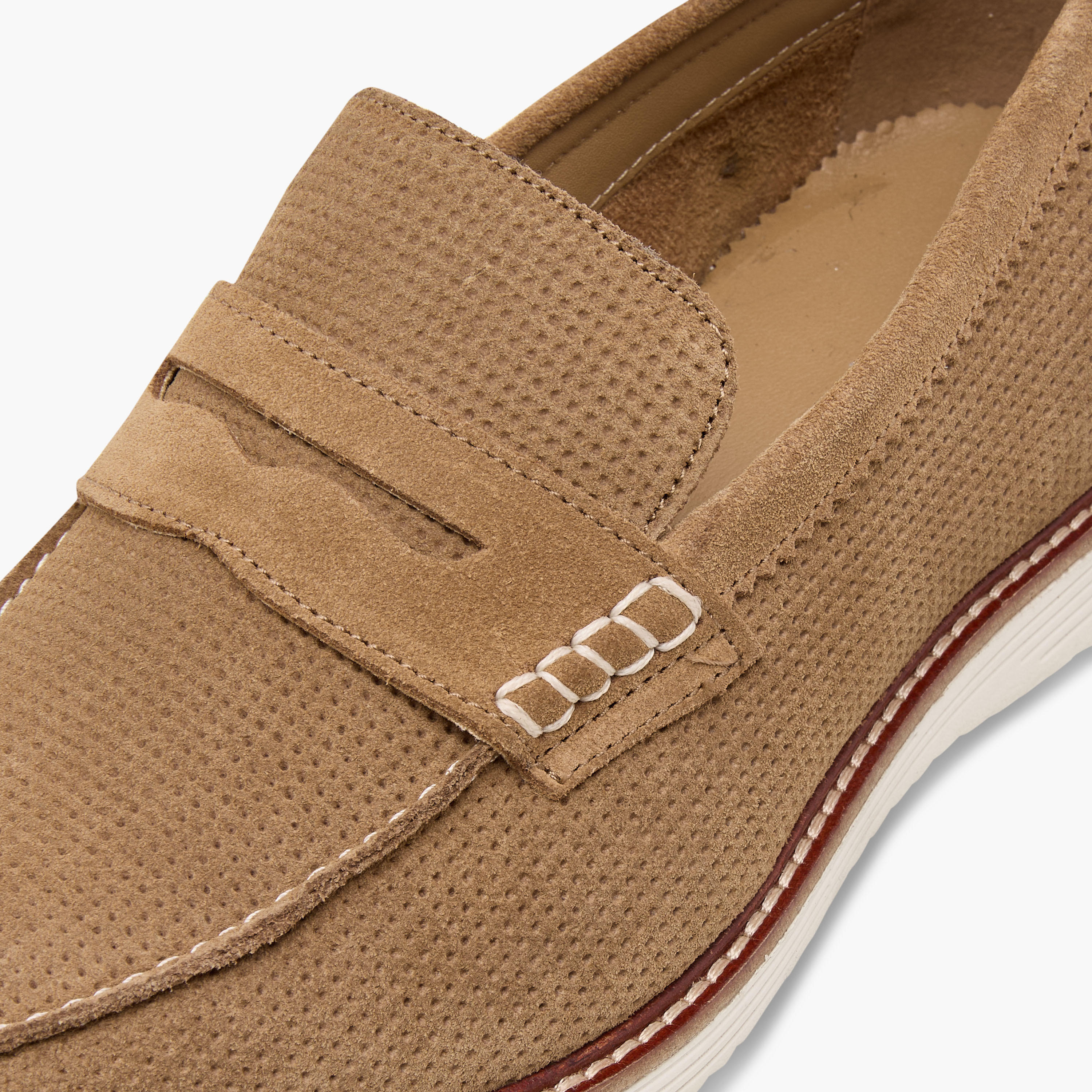 Duchini Men's Textured Slip-On Loafers-men-shoes-loafersandmoccasins-image-5