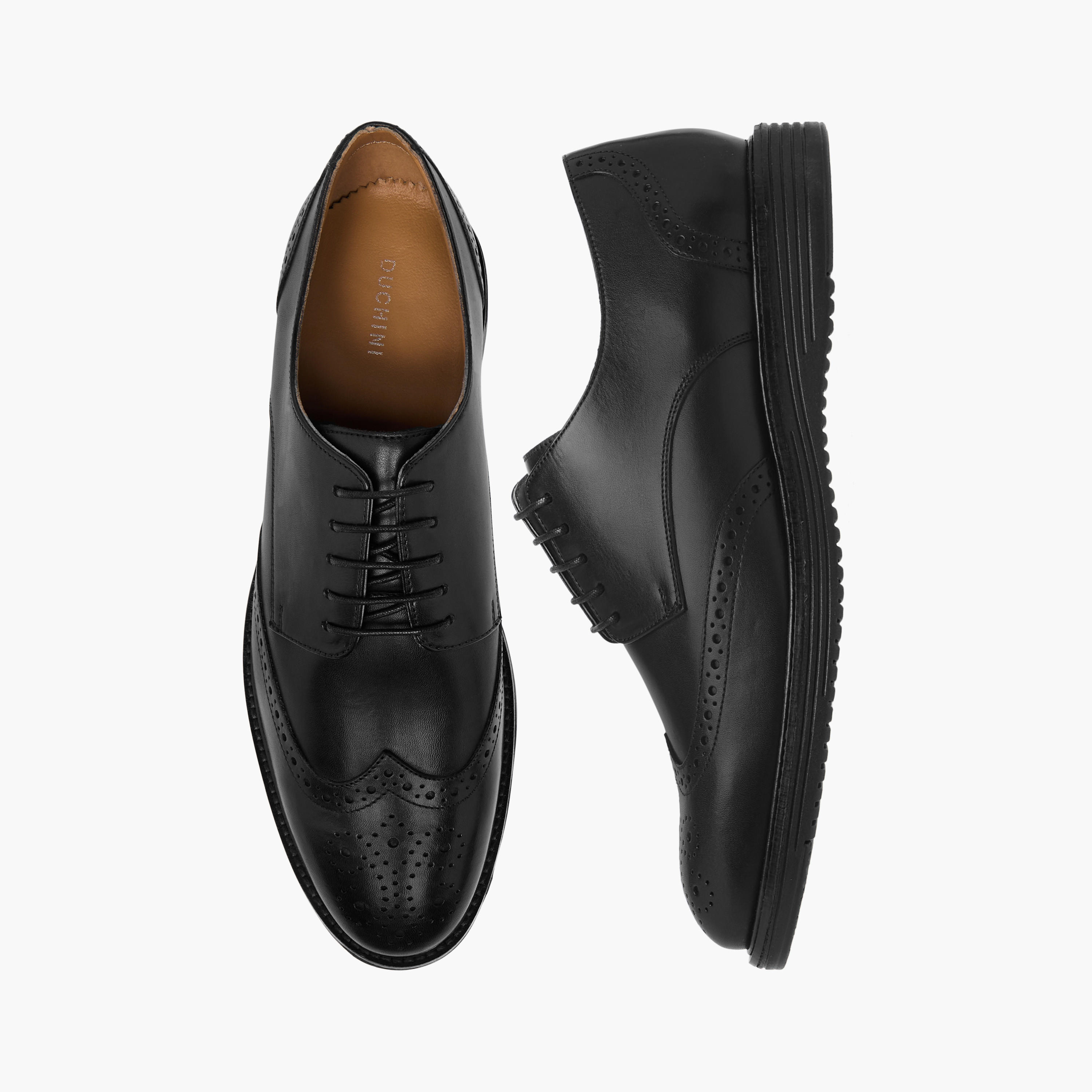 Duchini Men Genuine Leather Lace-Up Derby Shoes-men-shoes-formalshoes-image-1