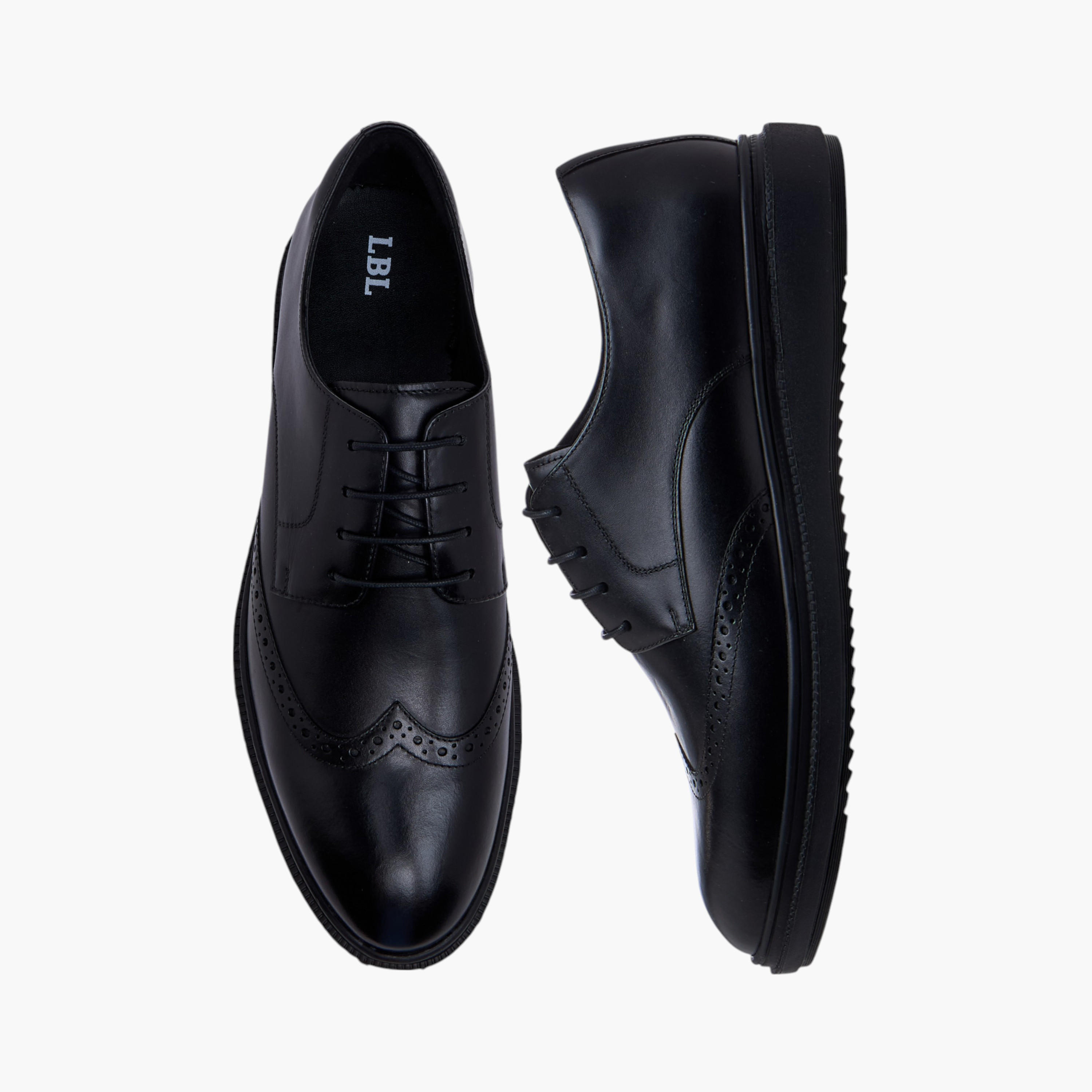 LBL by Shoexpress Cutout Detail Lace-Up Derby Shoes-men-shoes-formalshoes-image-1