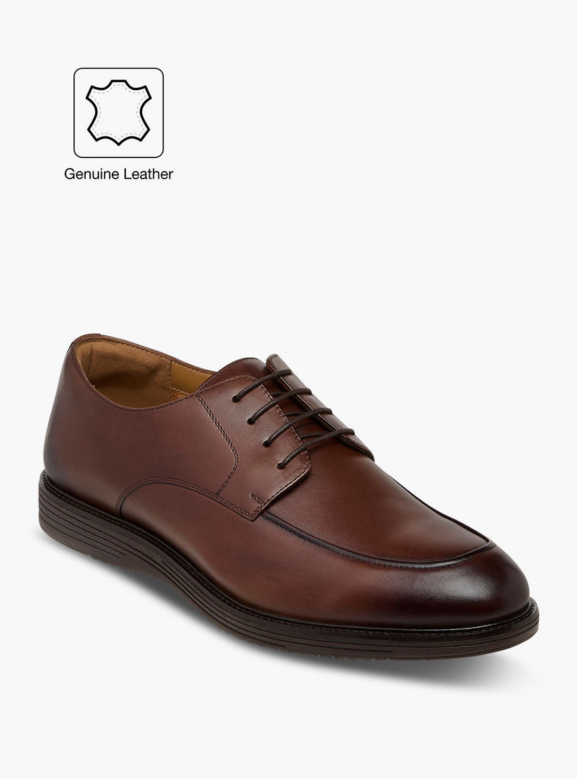 Duchini Men's Leather Solid Lace-Up Derby Shoes-men-shoes-formalshoes-image-2