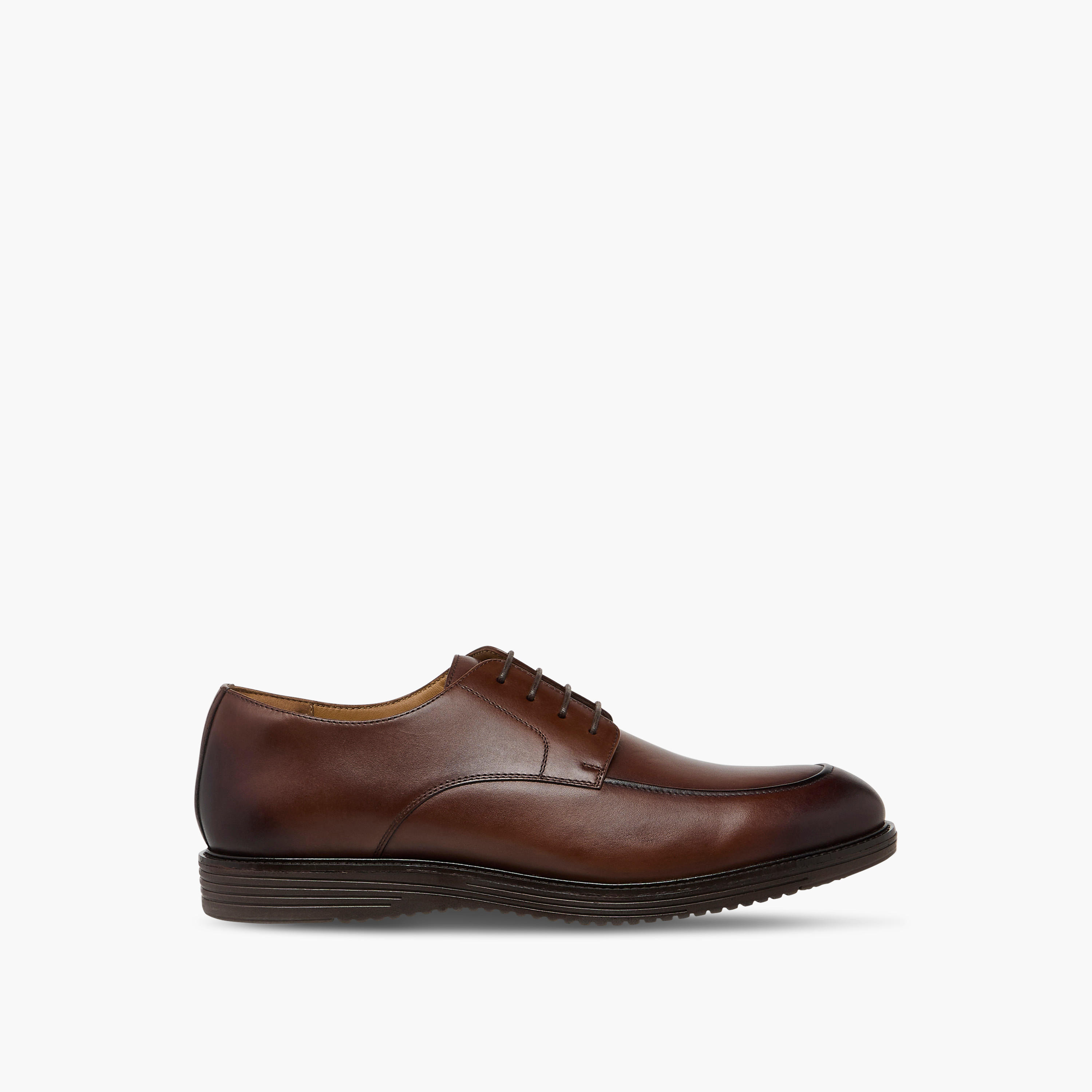 Duchini Men's Leather Solid Lace-Up Derby Shoes-men-shoes-formalshoes-image-3