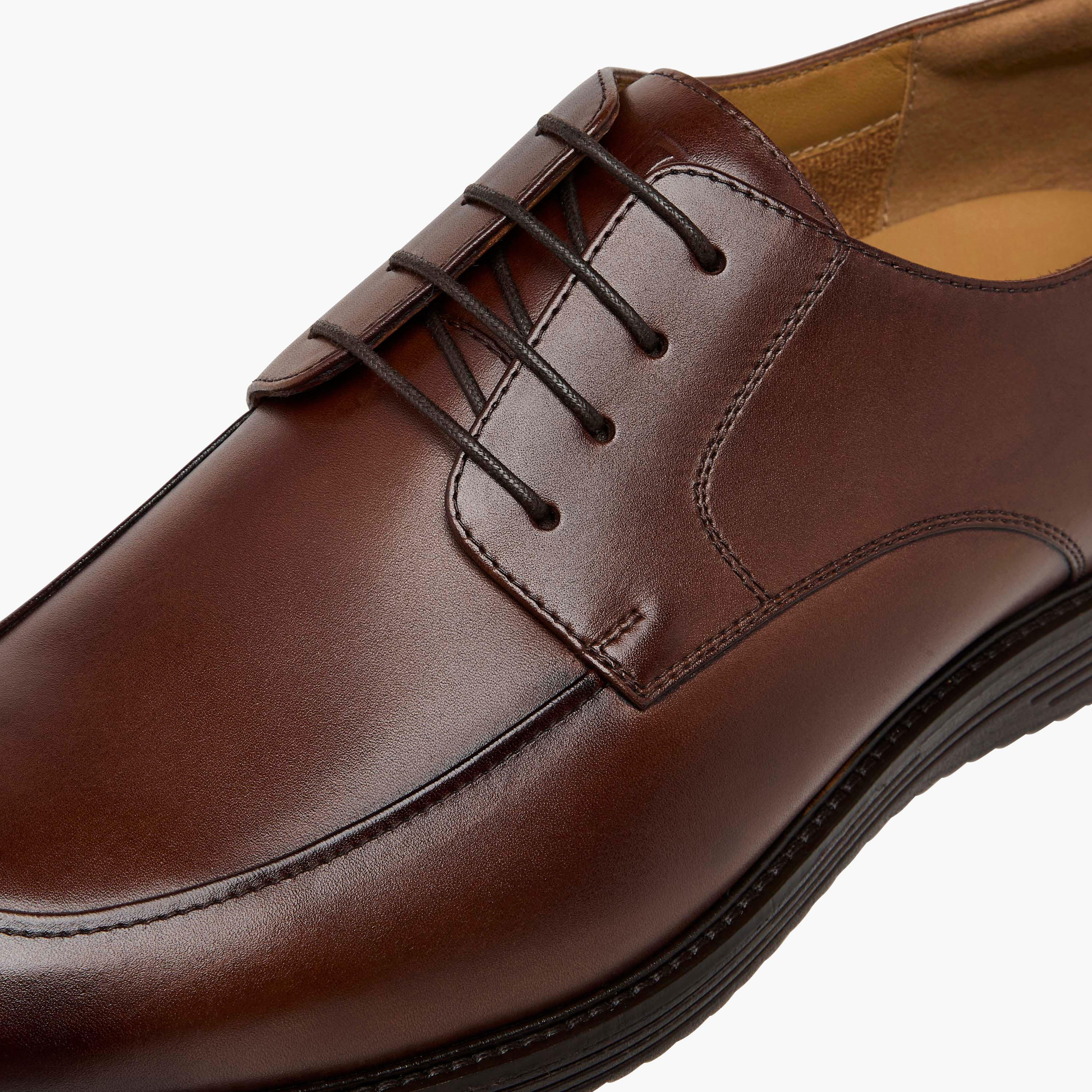 Duchini Men's Leather Solid Lace-Up Derby Shoes-men-shoes-formalshoes-image-4