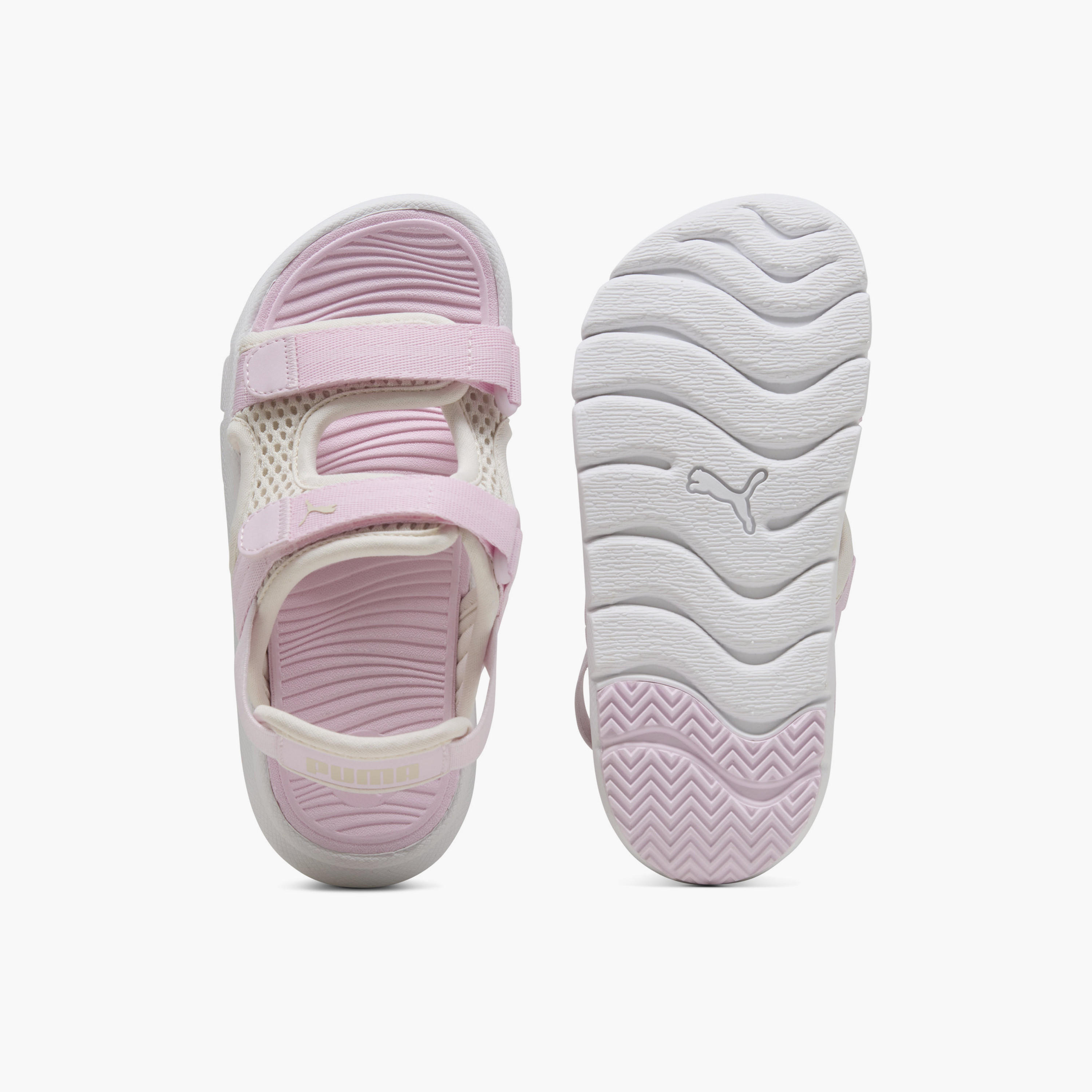 Puma Girls Evolve Logo Print Strap Sandals-girls-shoes-sports-image-3