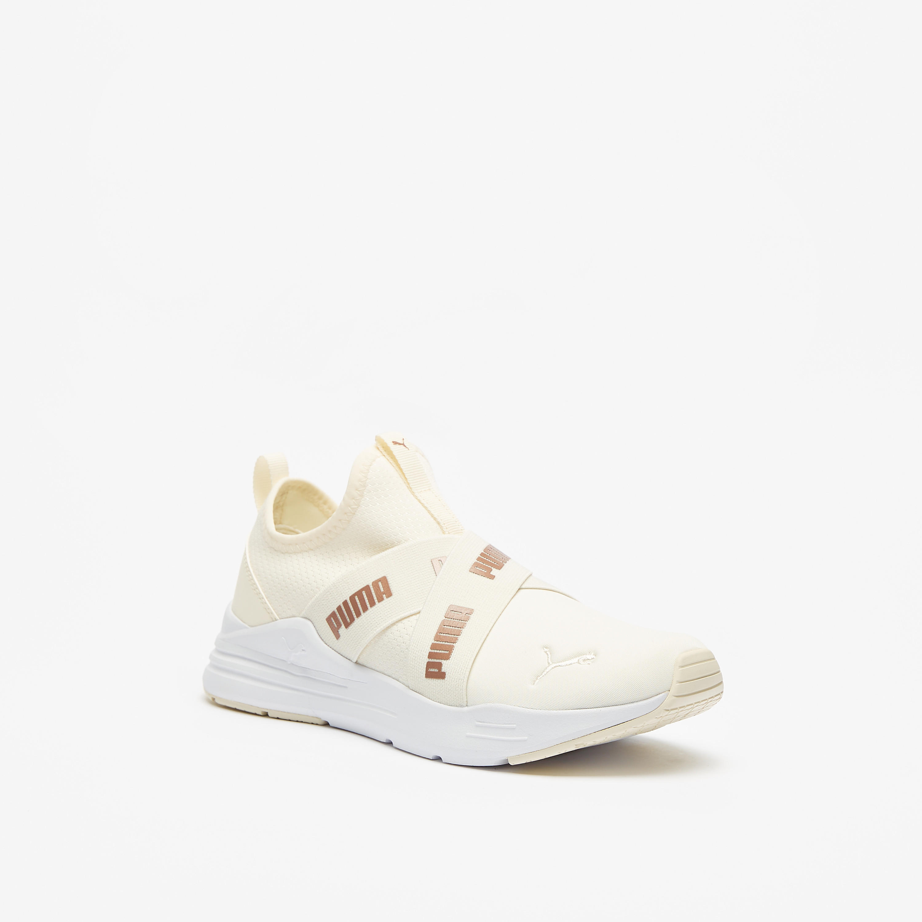 Puma Women's Slip-On Running Shoes with Cross-Over Straps-women-shoes-sneakers-image-1