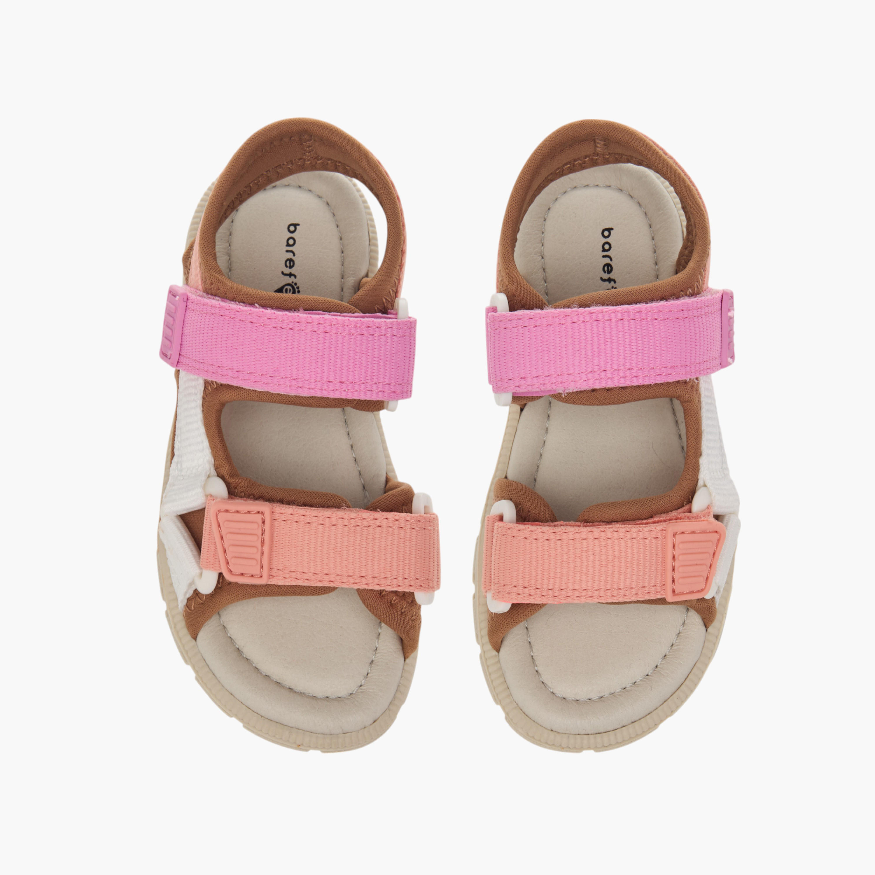 Barefeet Colourblock Floaters with Hook and Loop Closure-girls-shoes-sandals-image-1