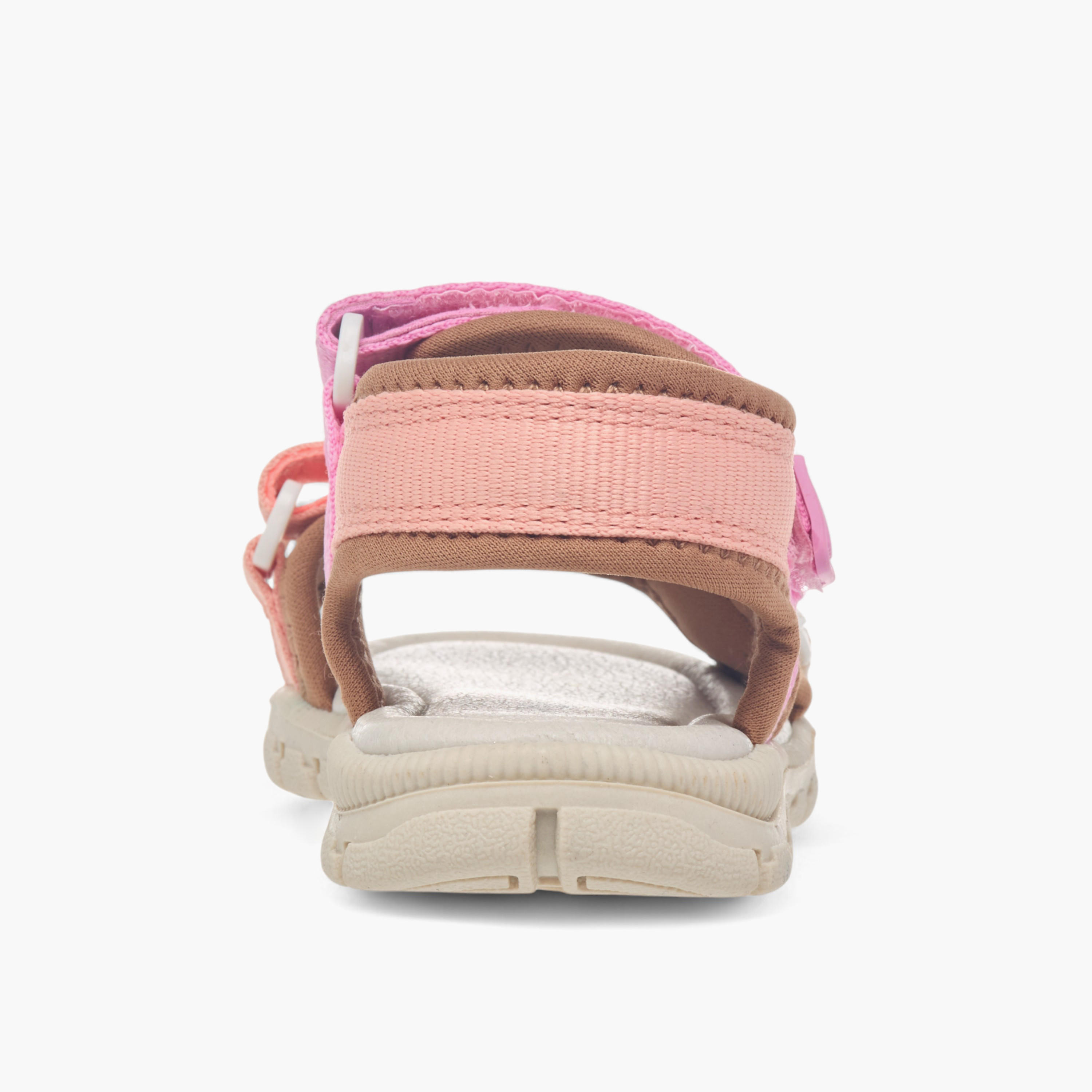 Barefeet Colourblock Floaters with Hook and Loop Closure-girls-shoes-sandals-image-4
