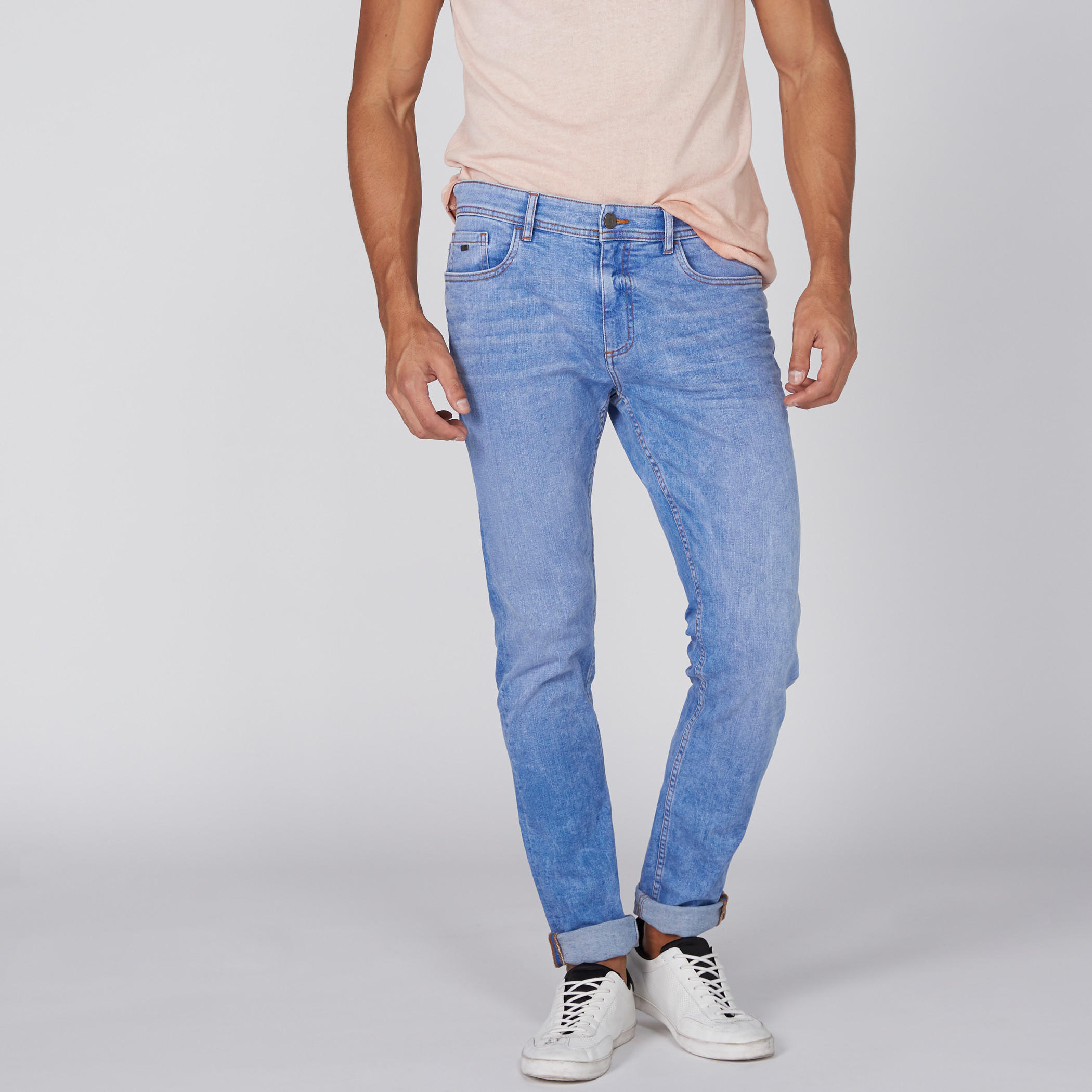 Full Length Faded Jeans in Skinny Fit-men-clothing-bottoms-jeans-image-1