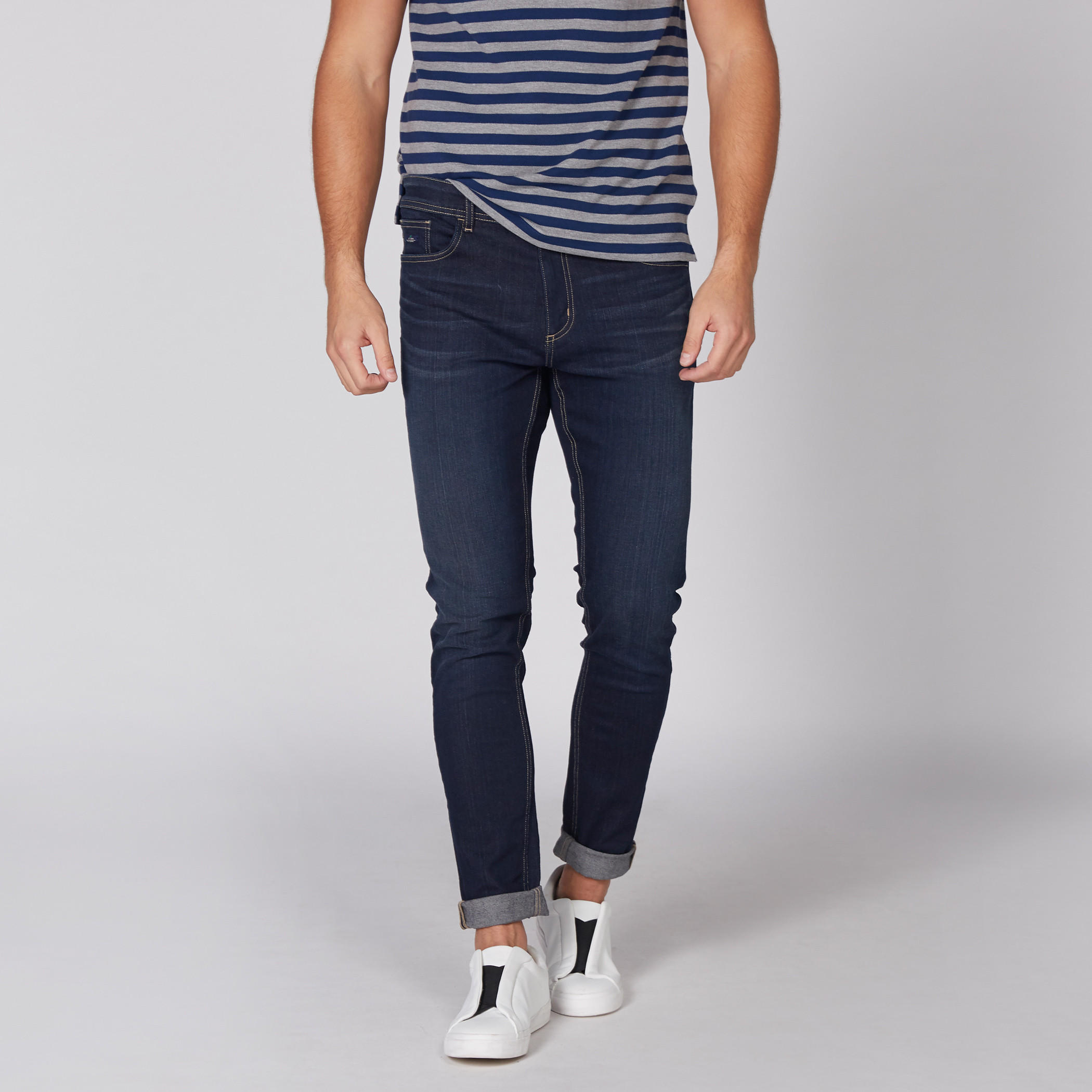 Full Length Jeans with Button Closure and Pocket Detail-men-clothing-bottoms-jeans-image-1