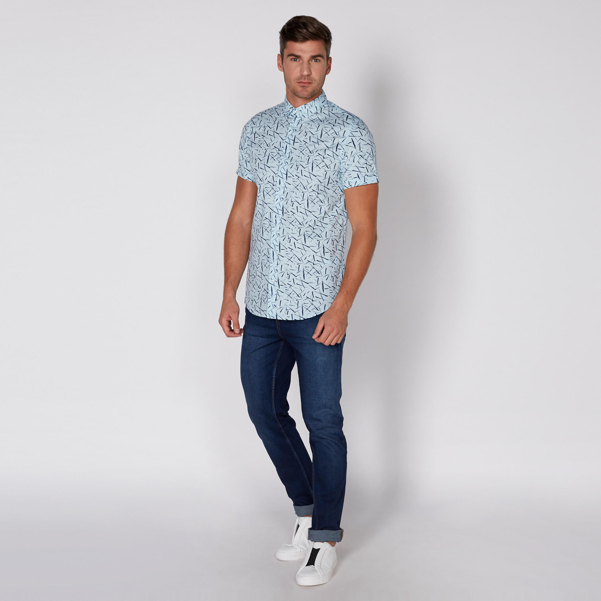 Full Length Jeans with Button Closure and Pocket Detail-men-clothing-bottoms-jeans-image-2
