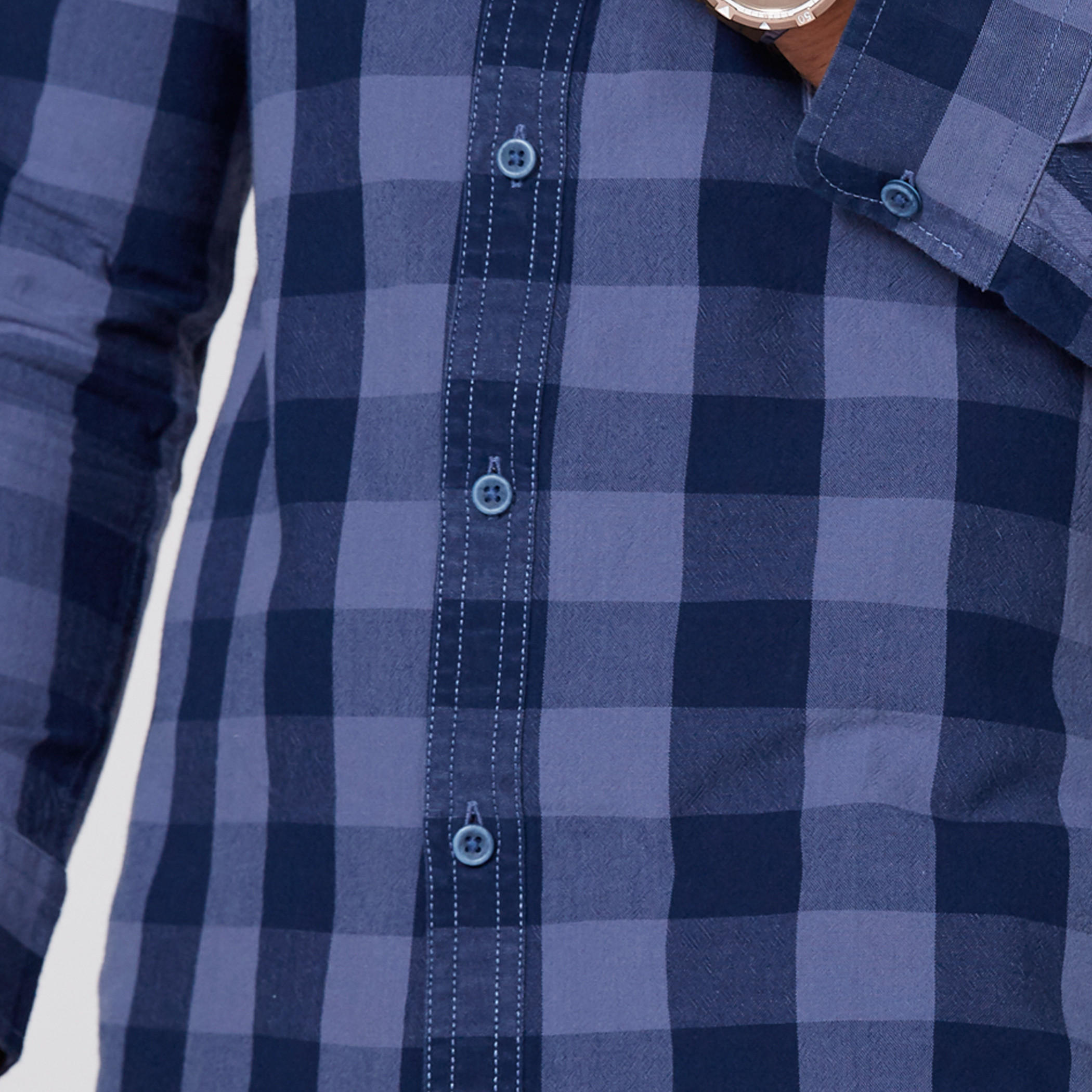 قميص كاروهات بأكمام طويلة وأزرار-men-clothing-shirts-image-3