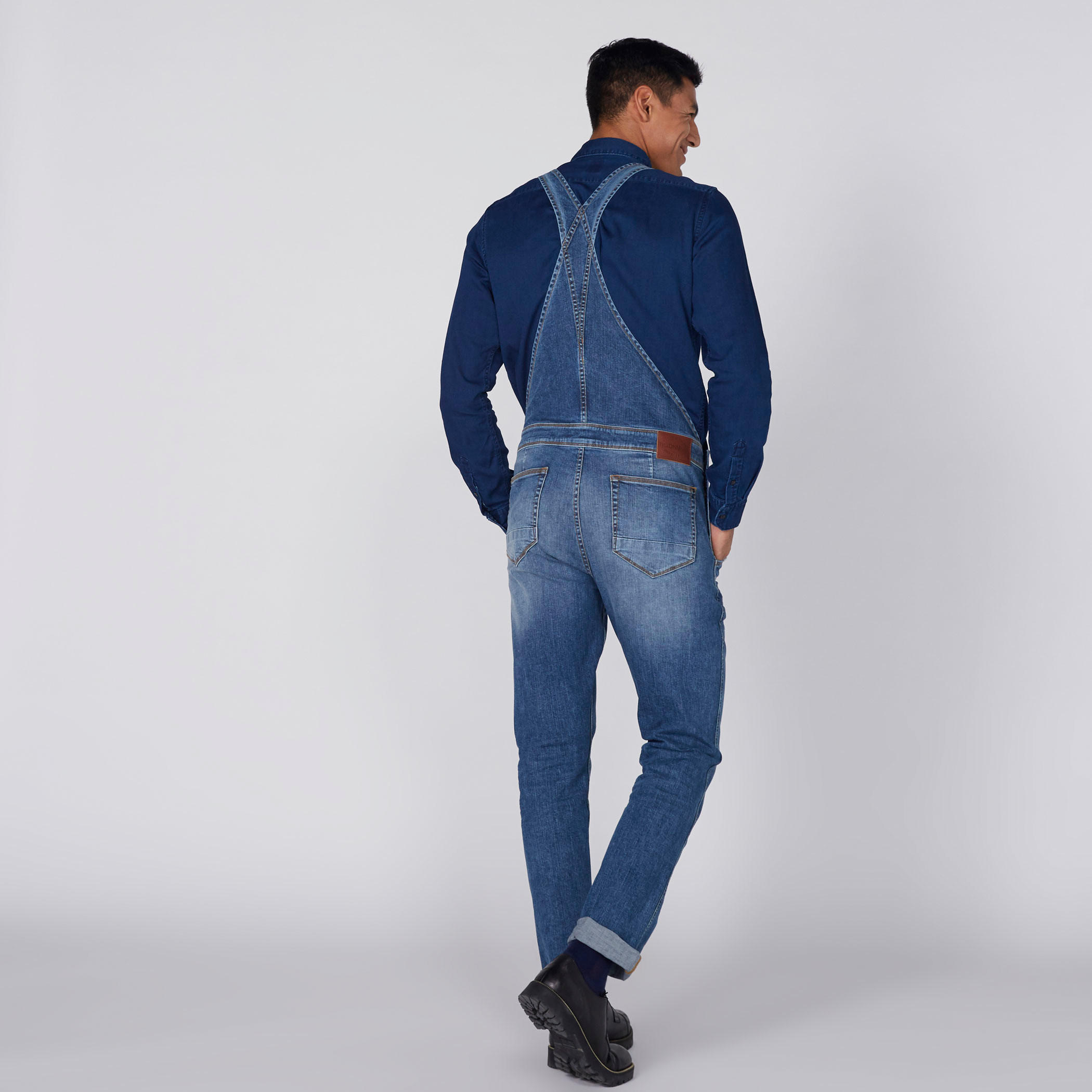 Full Length Denim Dungaree with Pocket Detail-men-clothing-bottoms-jeans-image-5