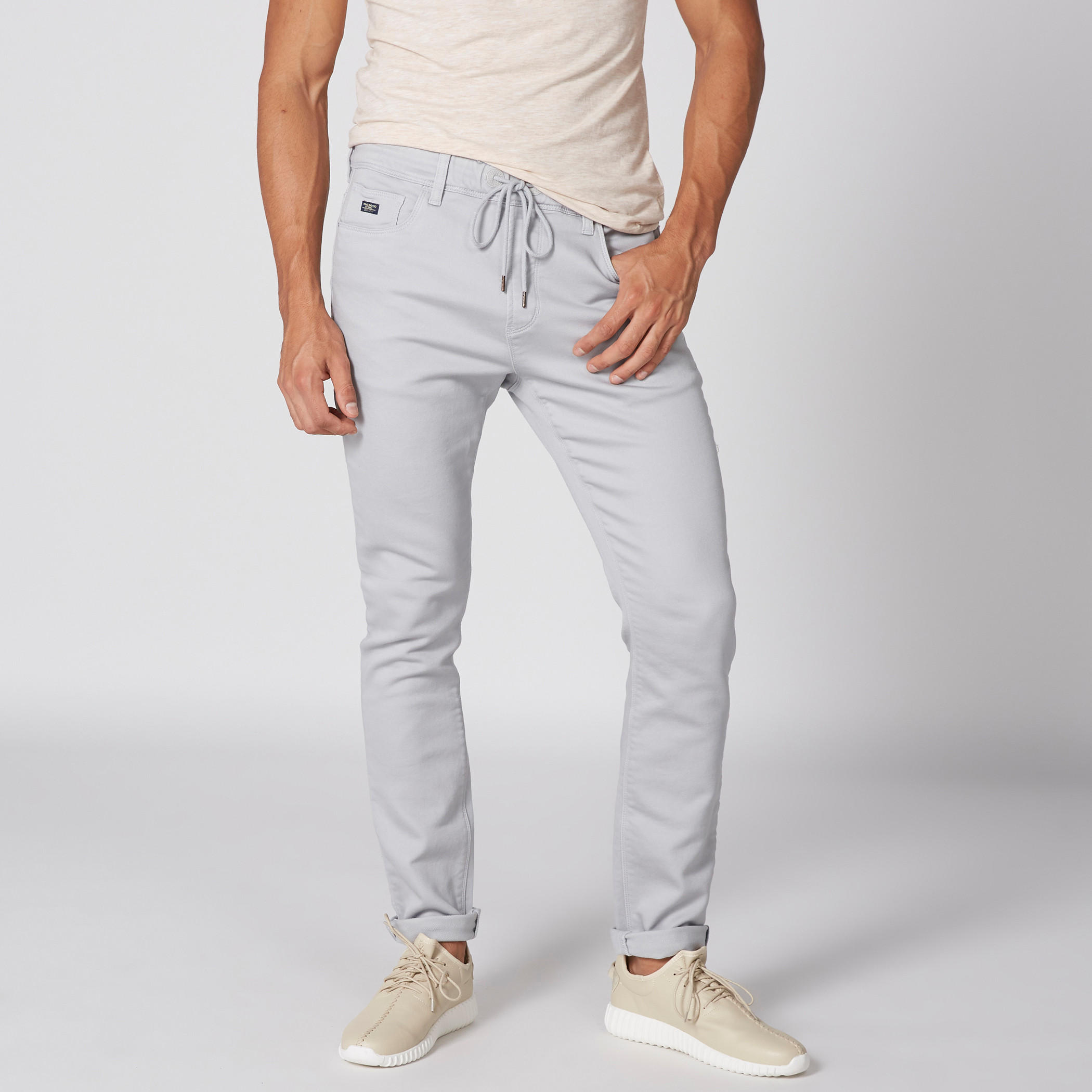 بنطال طويل بخصر مطاطي وجيوب-men-clothing-bottoms-trousersandchinos-trousers-image-1