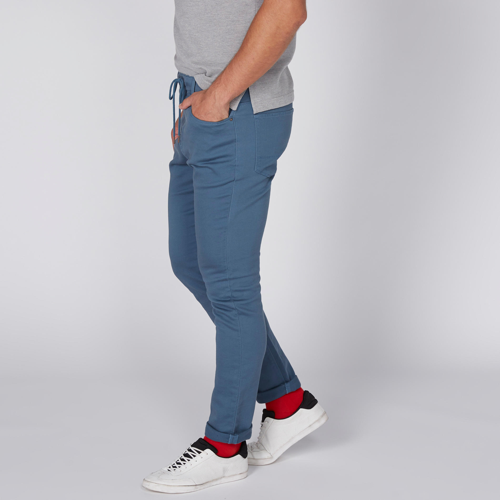 Full Length Pants with Drawstrings-men-clothing-bottoms-jeans-image-4