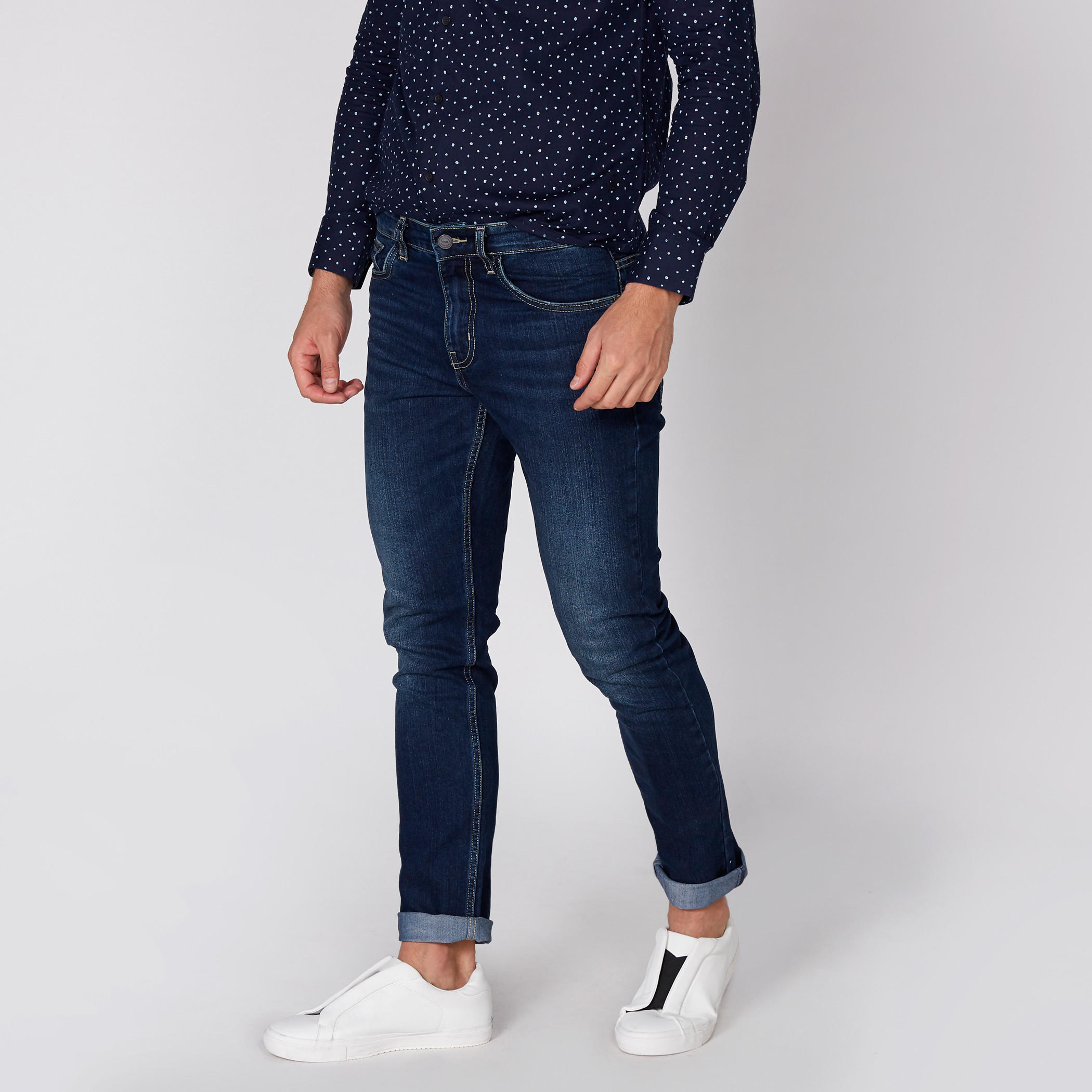 Full Length Jeans with Button Closure and Pocket Detail-men-clothing-bottoms-jeans-image-4