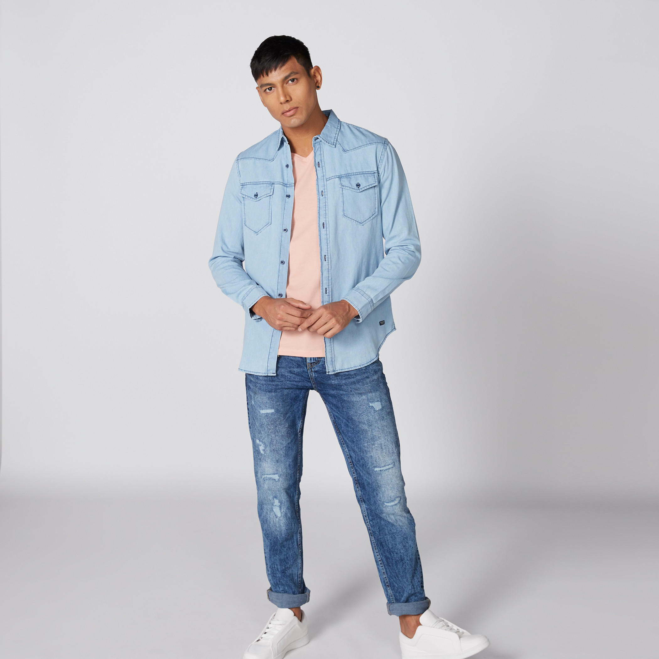 بنطال جينز طويل بزر إغلاق وجيوب-men-clothing-bottoms-jeans-image-1
