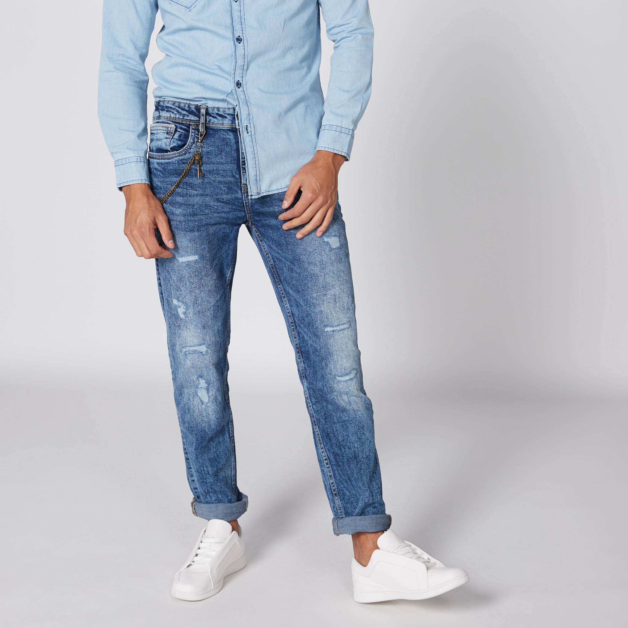 بنطال جينز طويل بزر إغلاق وجيوب-men-clothing-bottoms-jeans-image-3