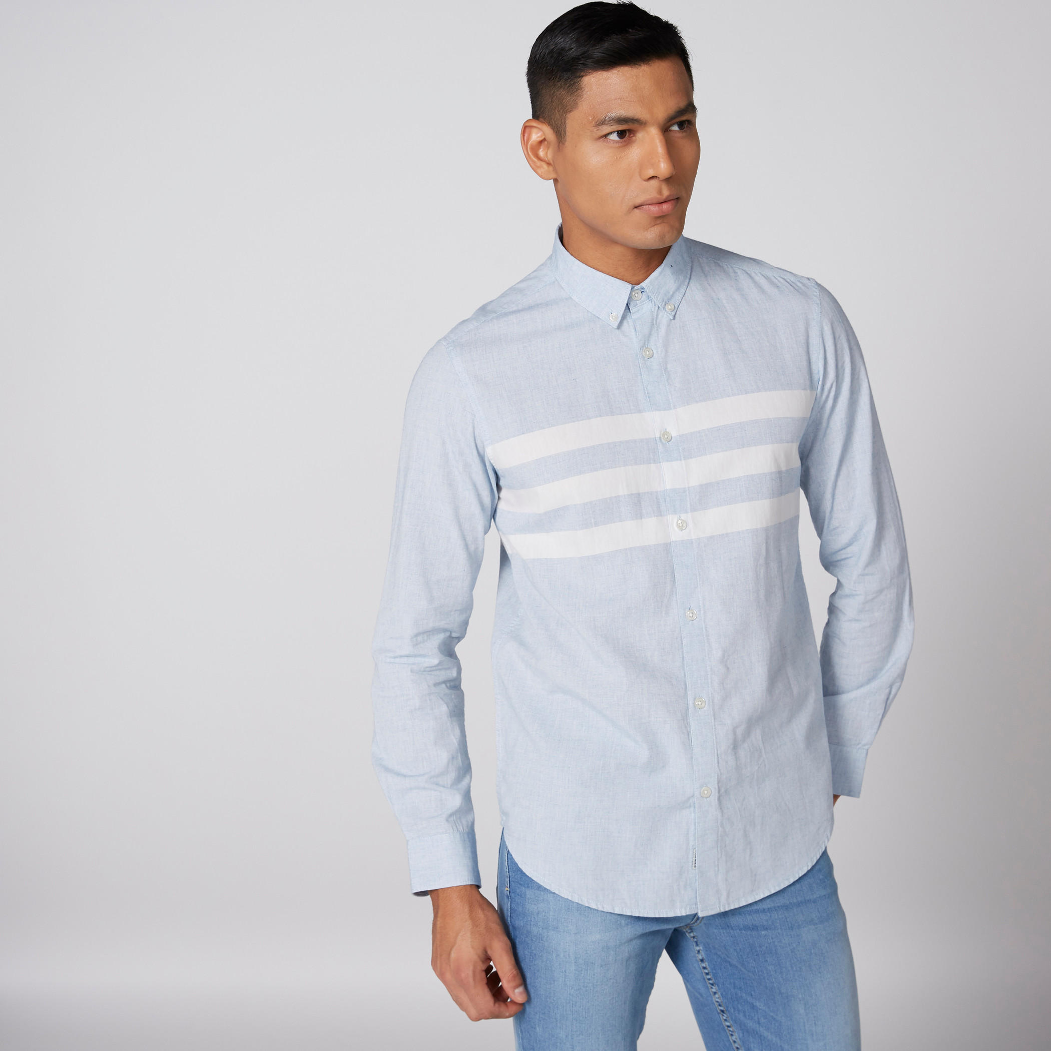 قميص مقلّم بأكمام طويلة وأزرار-men-clothing-shirts-image-1