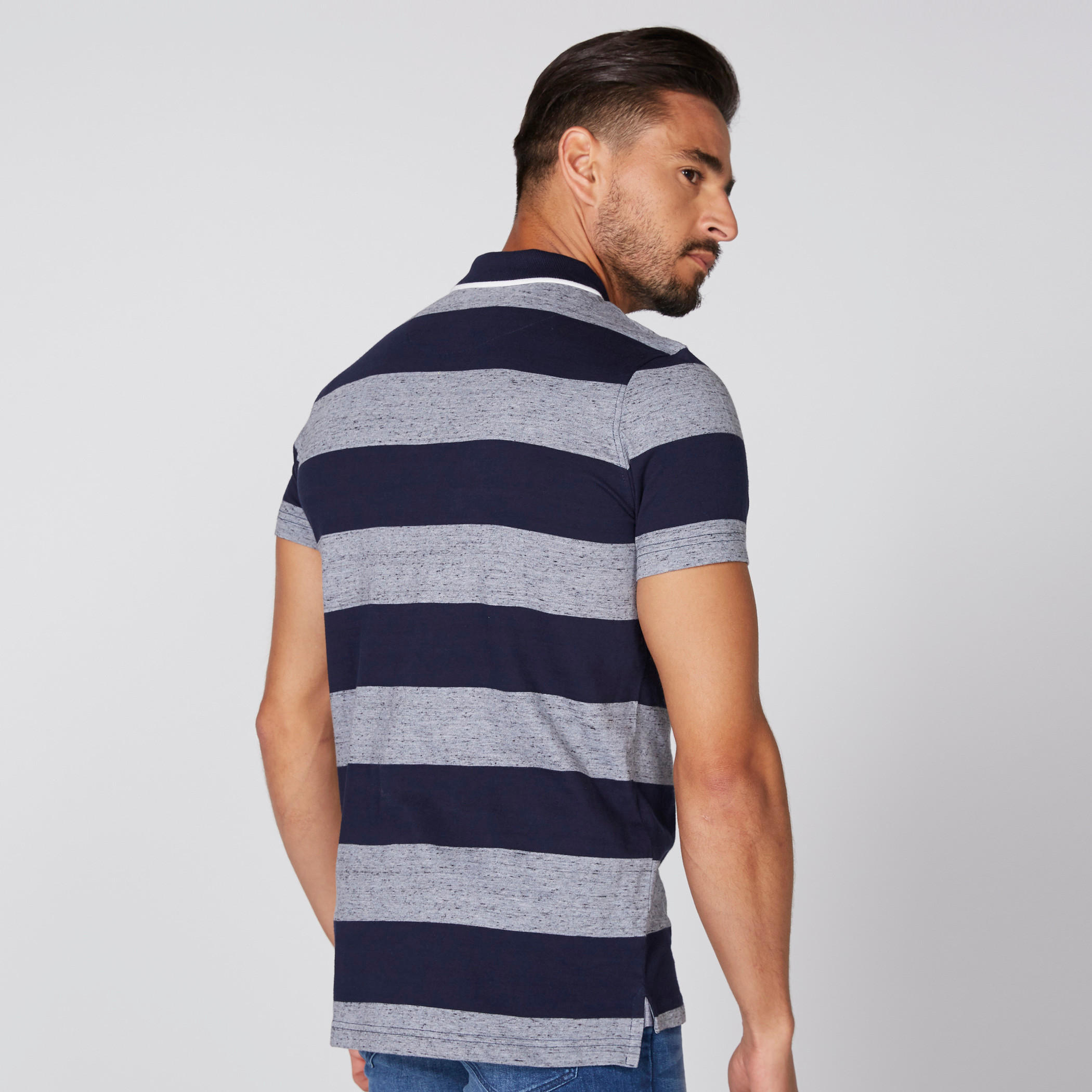 تيشيرت مقلّم بياقة بولو وأكمام قصيرة-men-clothing-tshirtsandpolos-polos-image-4