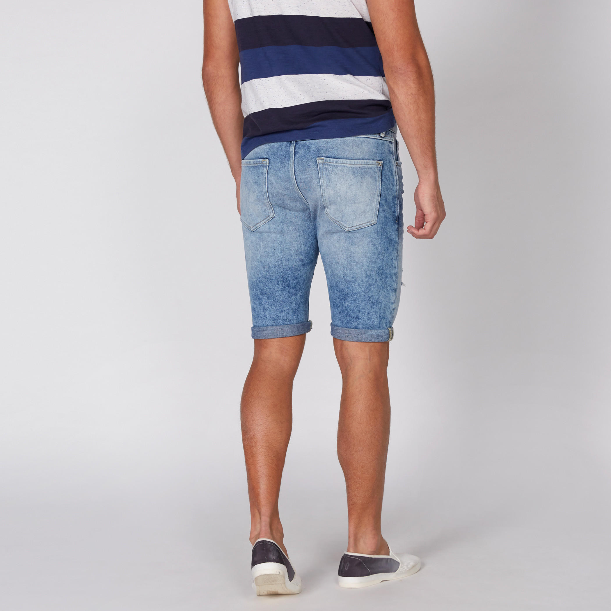 Distressed Denim Shorts with Button Closure and Pocket Detail-men-clothing-bottoms-shorts-image-5