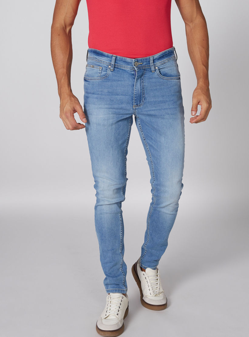بنطال جينز طويل بزر إغلاق وجيوب-men-clothing-bottoms-jeans-image-1