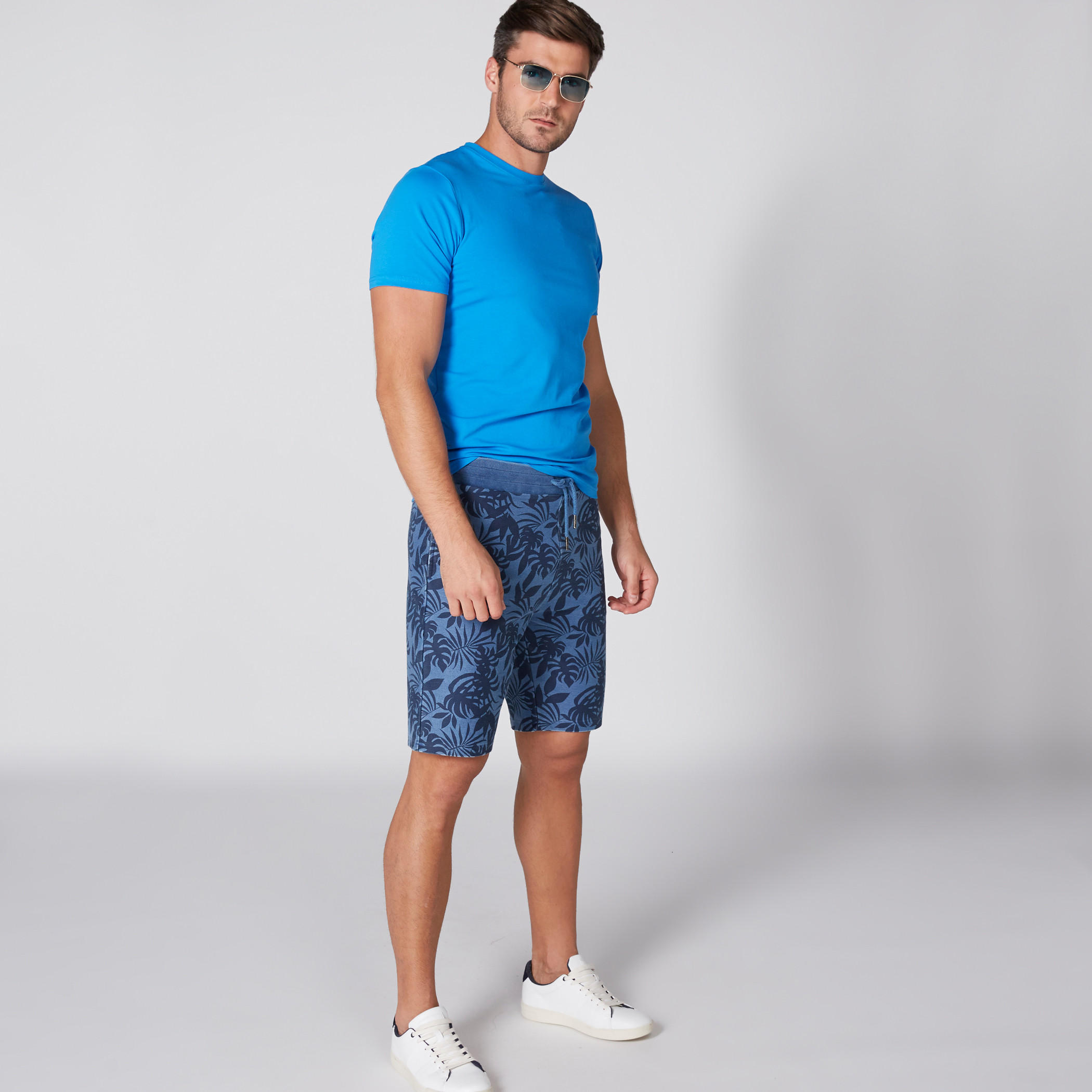 Printed Shorts with Elasticised Waistband and Pocket Detail-men-clothing-bottoms-shorts-image-1