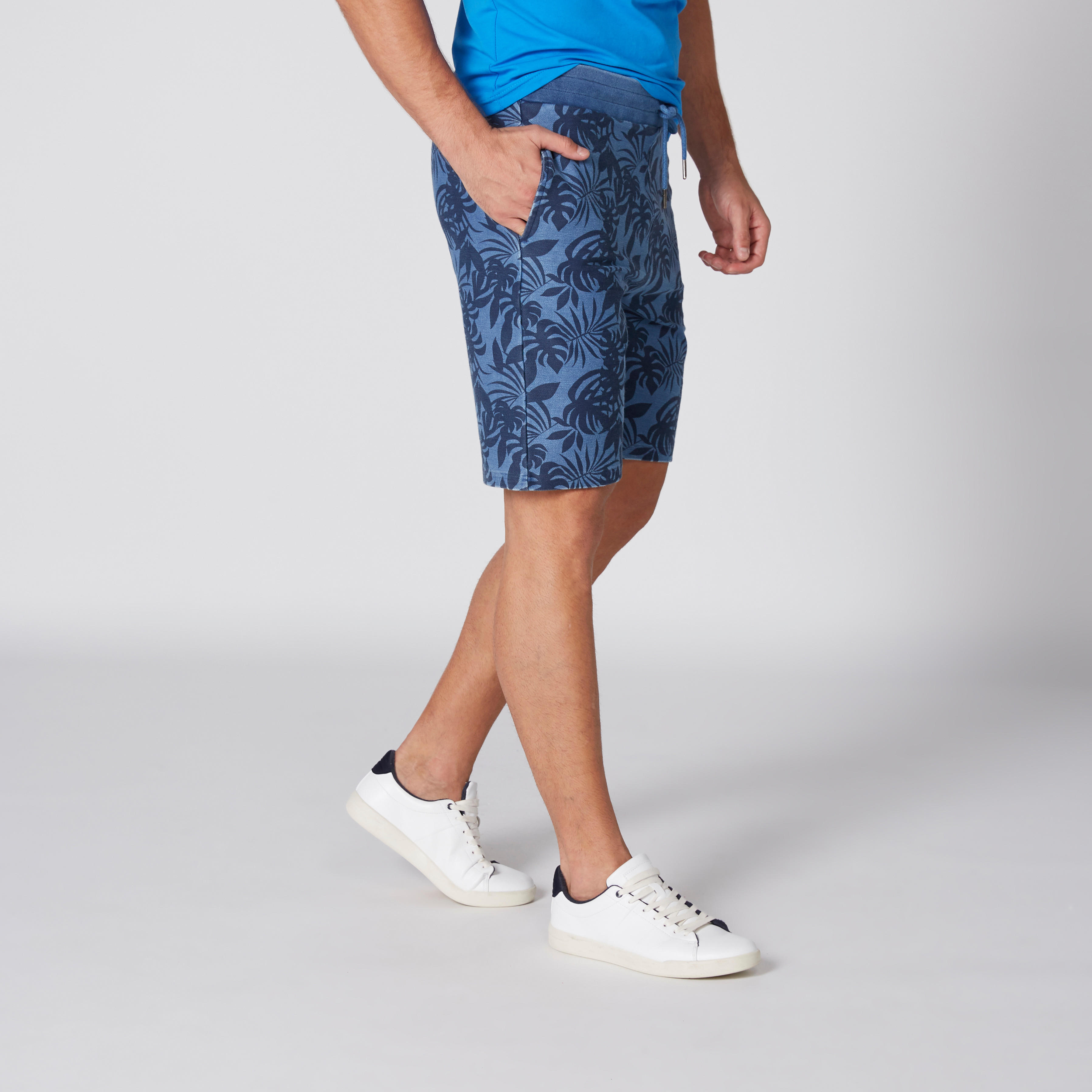 Printed Shorts with Elasticised Waistband and Pocket Detail-men-clothing-bottoms-shorts-image-5