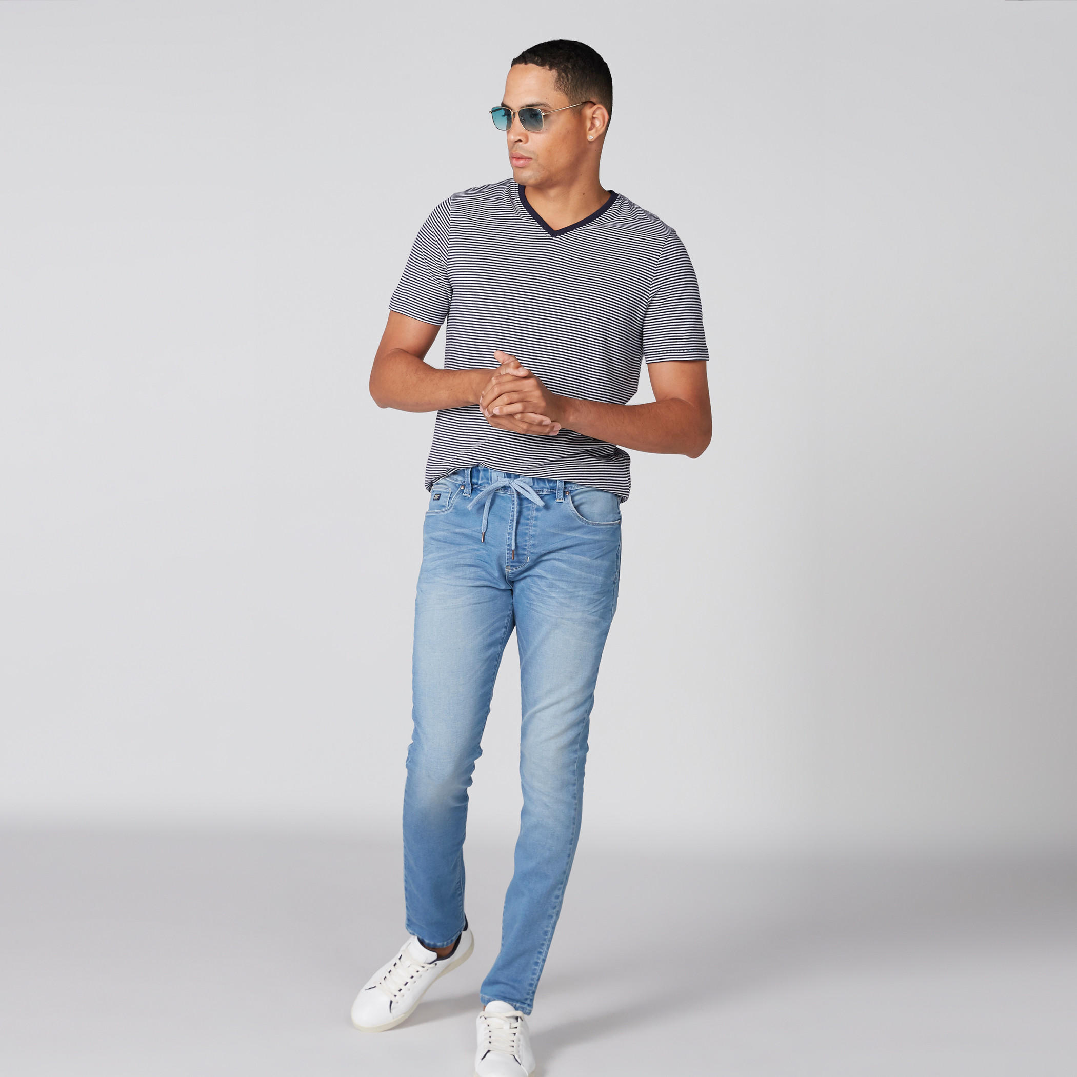 Full Length Jeans with Drawstring and Pocket Detail-men-clothing-bottoms-jeans-image-1