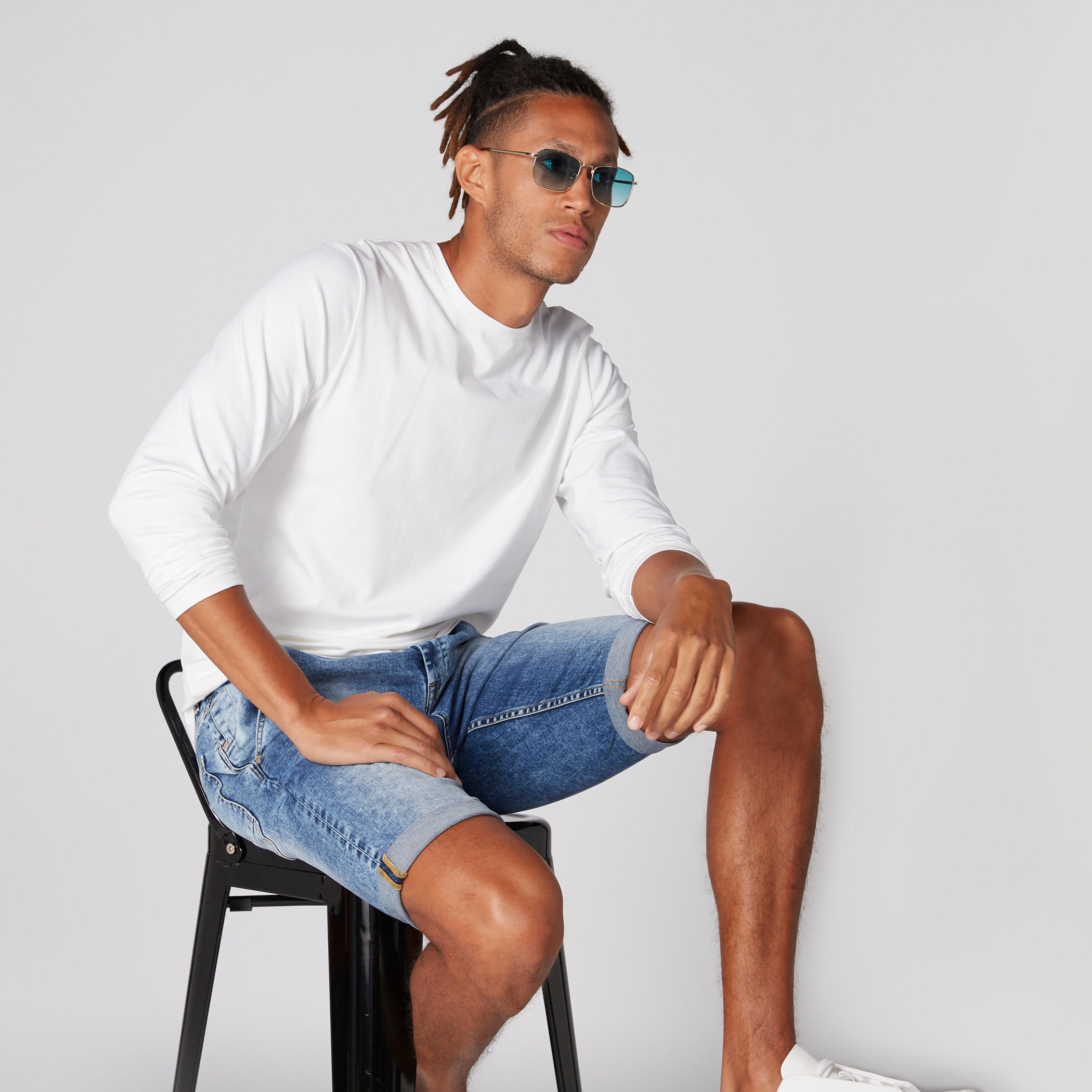 شورت من الدينم بزر إغلاق وجيوب-men-clothing-bottoms-shorts-image-3