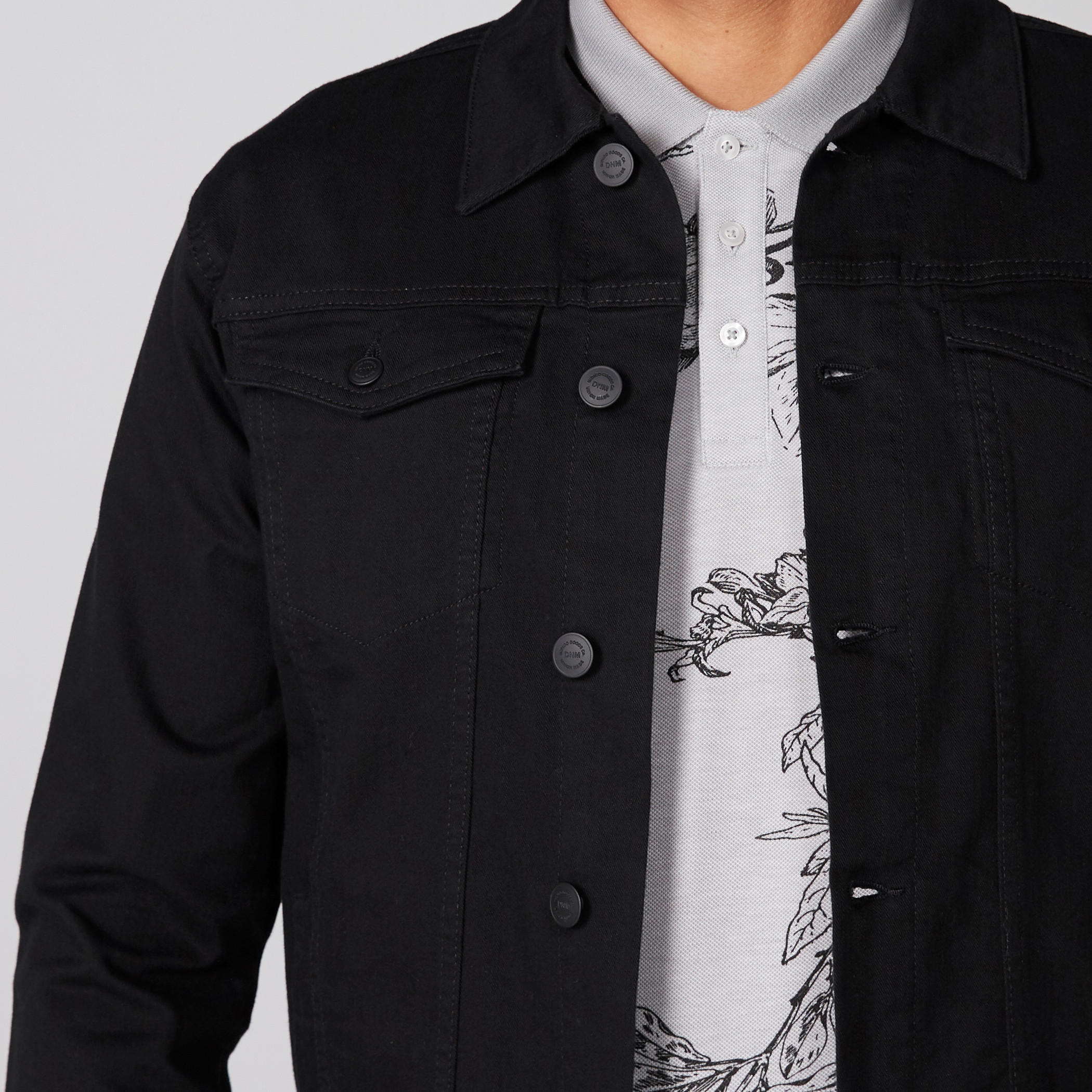 جاكيت تراكر من الديkم بأكمام طويلة وجيوب-men-clothing-jacketsandblazers-jackets-image-5