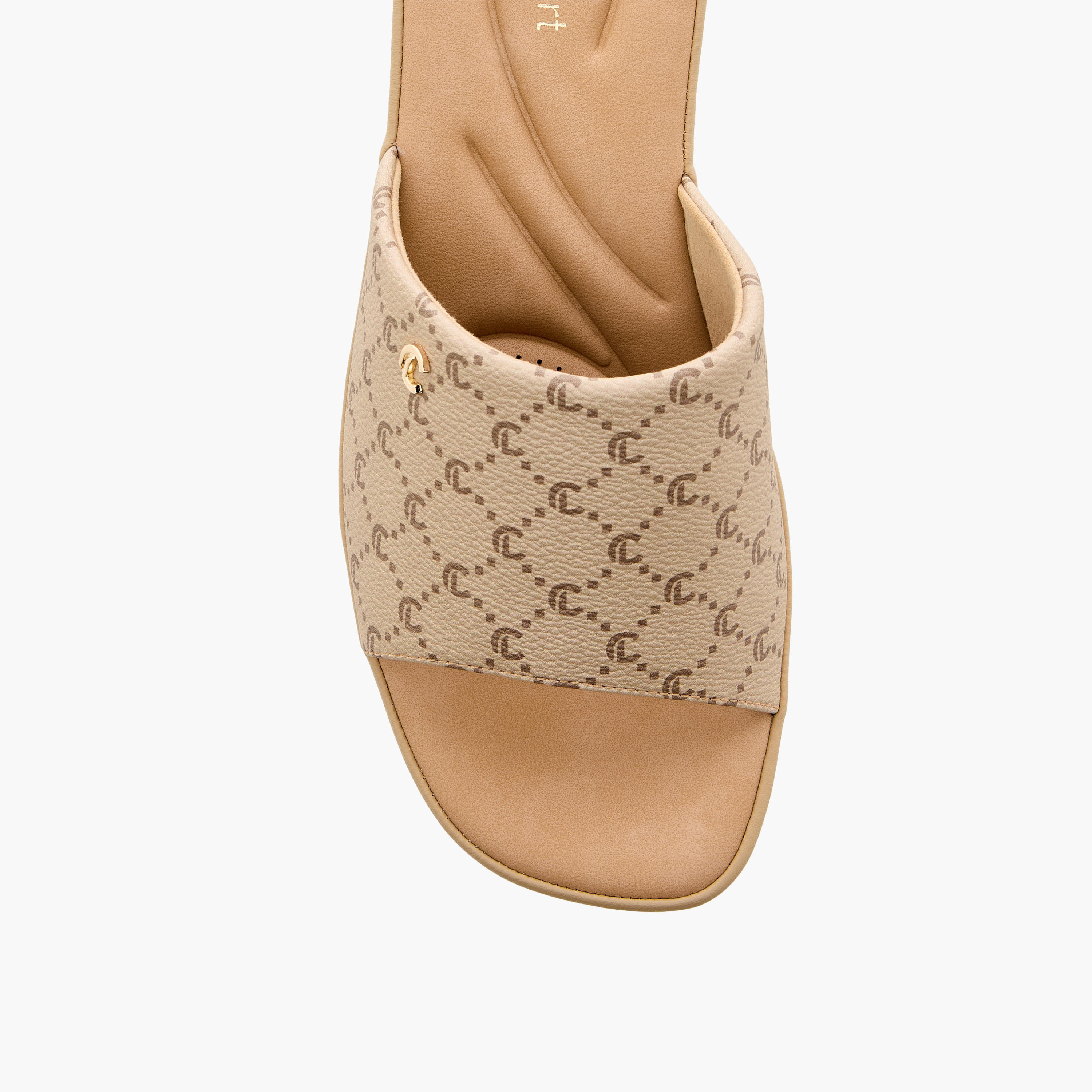 Le Confort Monogram Slip-On Sandals with Wedge Heels-women-shoes-sandals-heeled-image-4