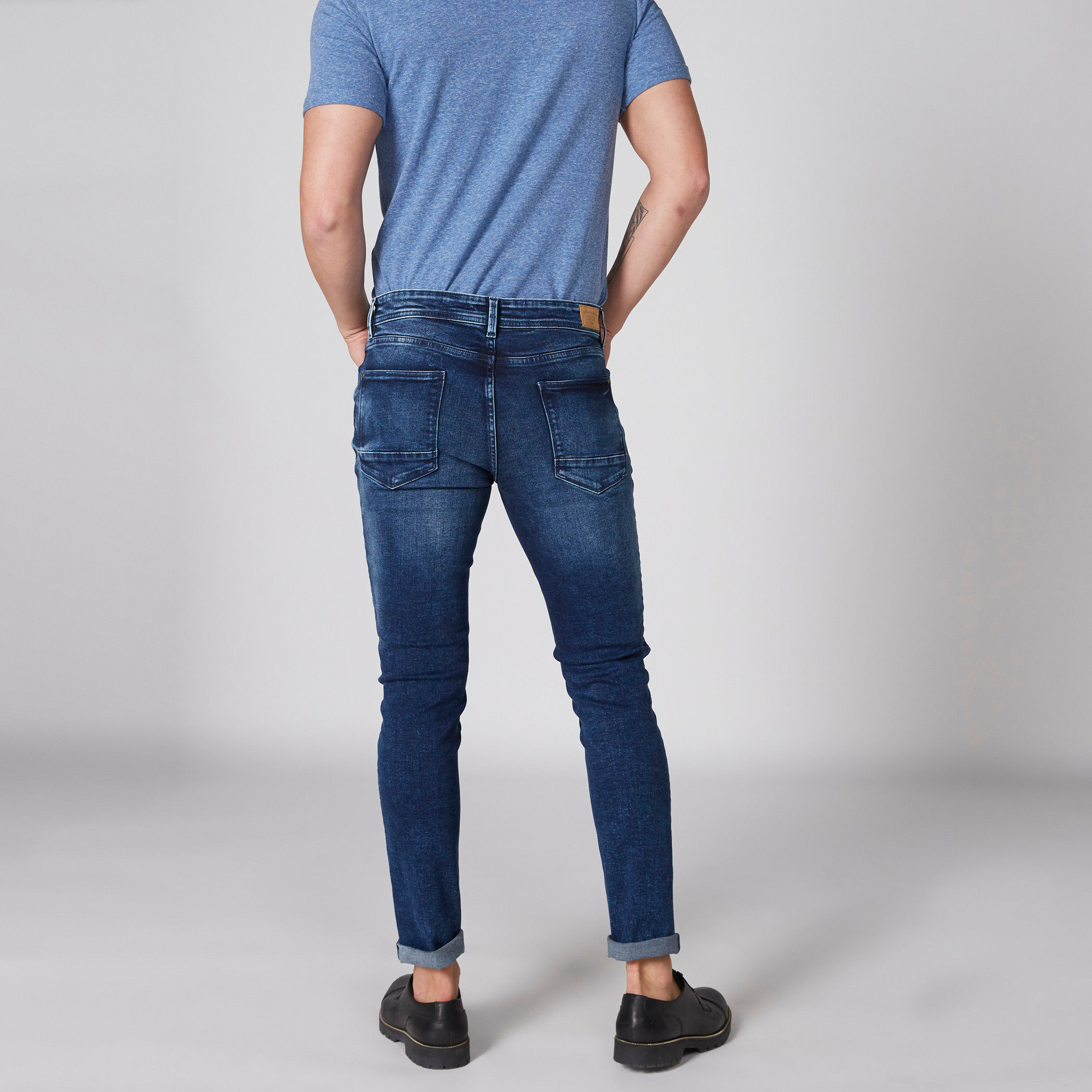 Full Length Jeans with Button Closure and Pocket Detail-men-clothing-bottoms-jeans-image-2