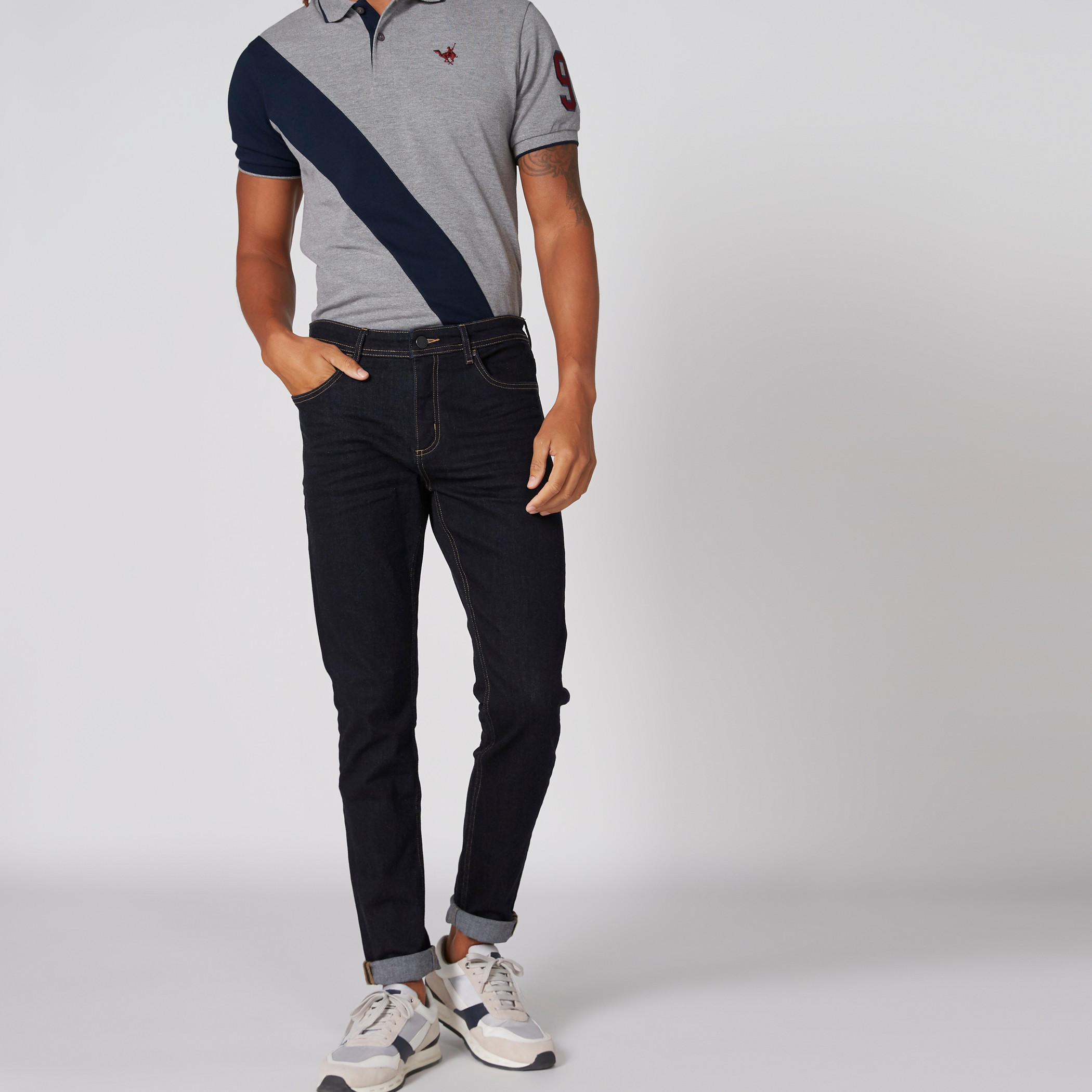 Full Length Jeans with Button Closure and Pocket Detail-men-clothing-bottoms-jeans-image-1
