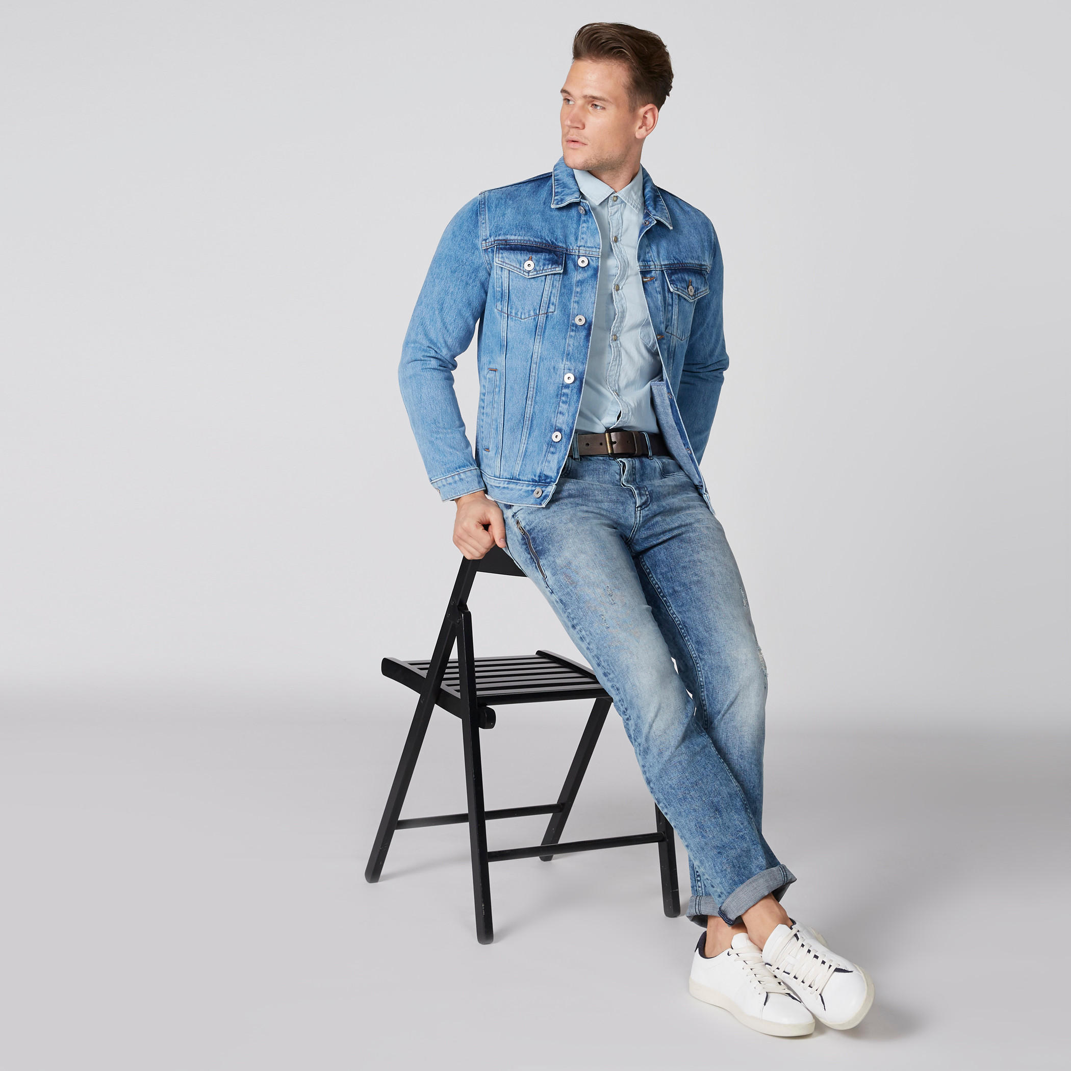 بنطال جينز طويل بتصميم ممزق وزر إغلاق وجيوب-men-clothing-bottoms-jeans-image-3