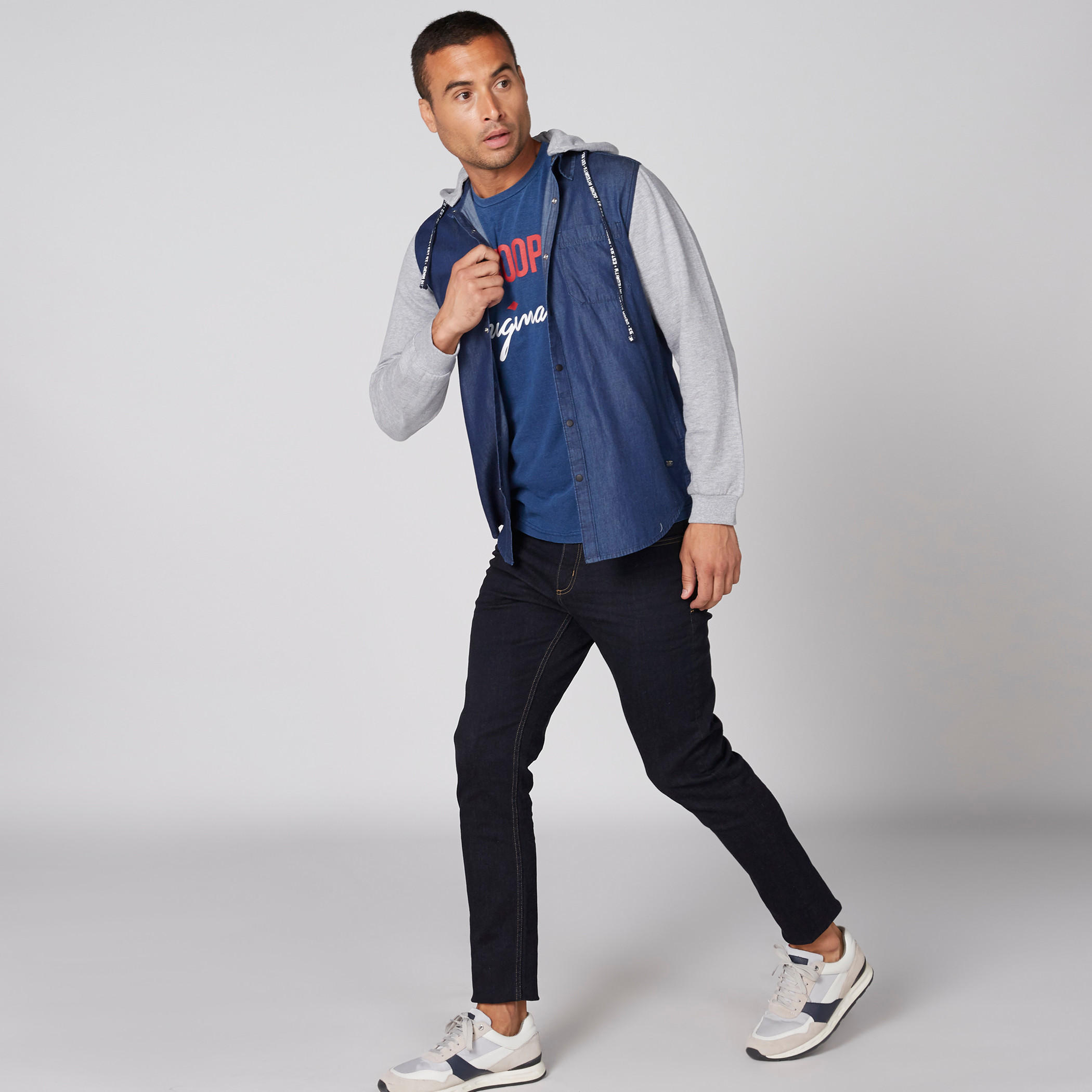 Long Sleeves Jacket with Complete Placket and Hood-men-clothing-shirts-image-3
