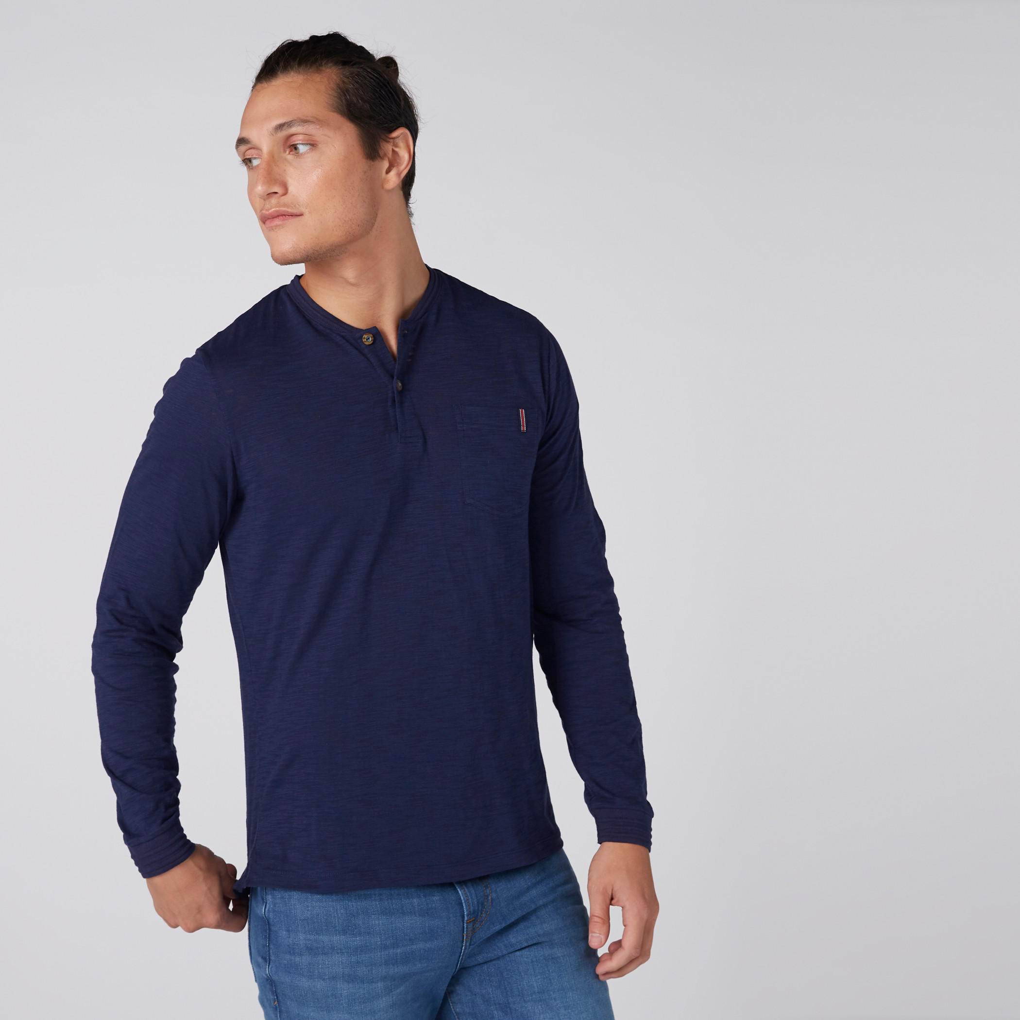 تيشيرت بياقة وأزرار وأكمام طويلة-men-clothing-tshirtsandpolos-tshirts-image-4