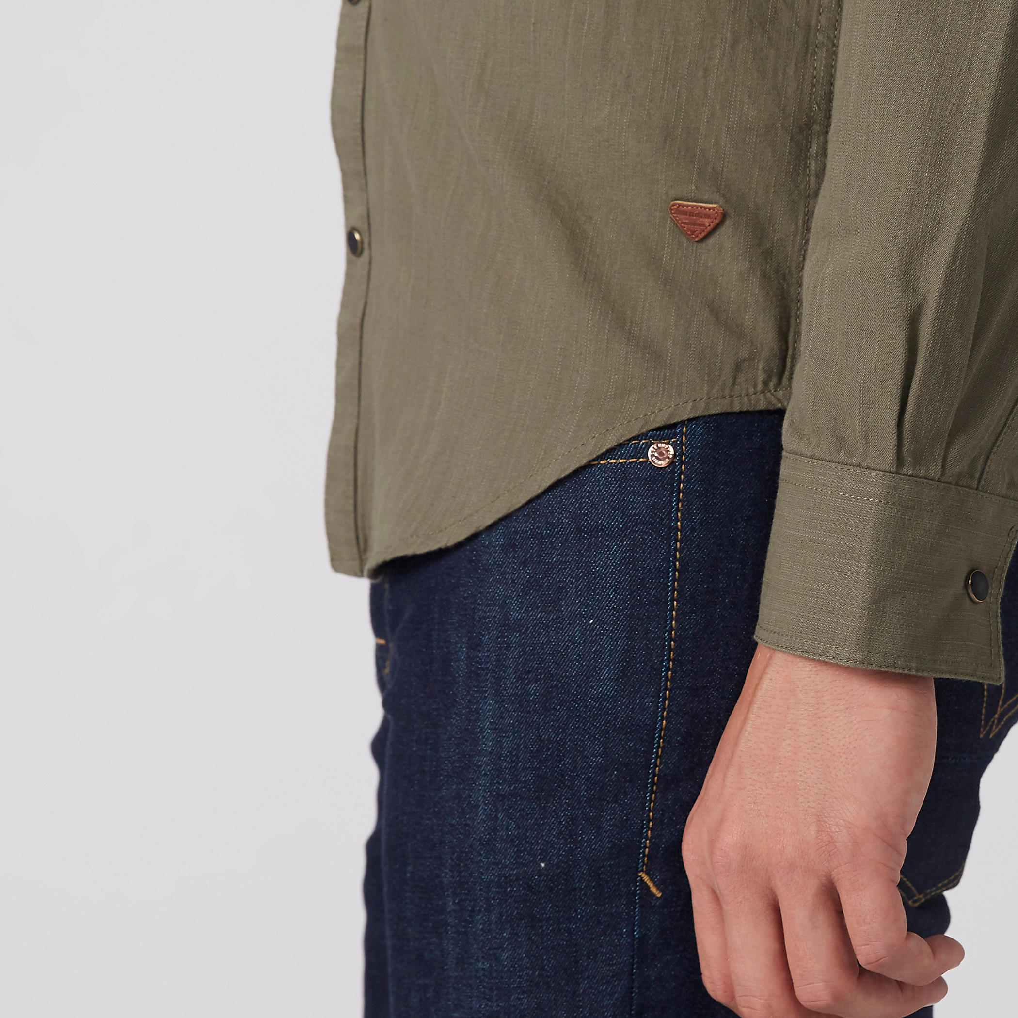 Collared Long Sleeves Shirt with Pocket Detail and Complete Placket-men-clothing-shirts-image-9