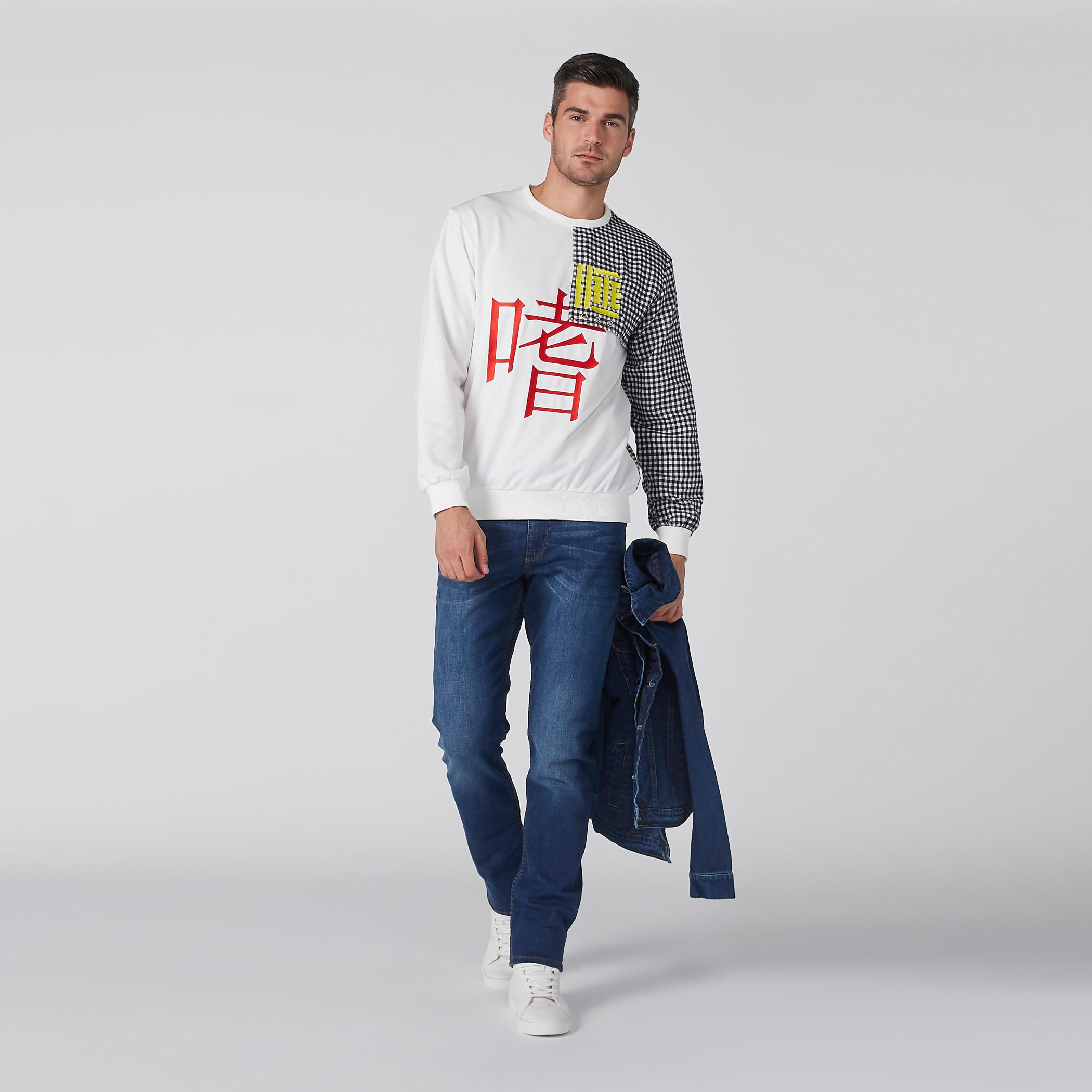 Denim Jacket with Long Sleeves and Button Placket-men-clothing-jacketsandblazers-jackets-image-4