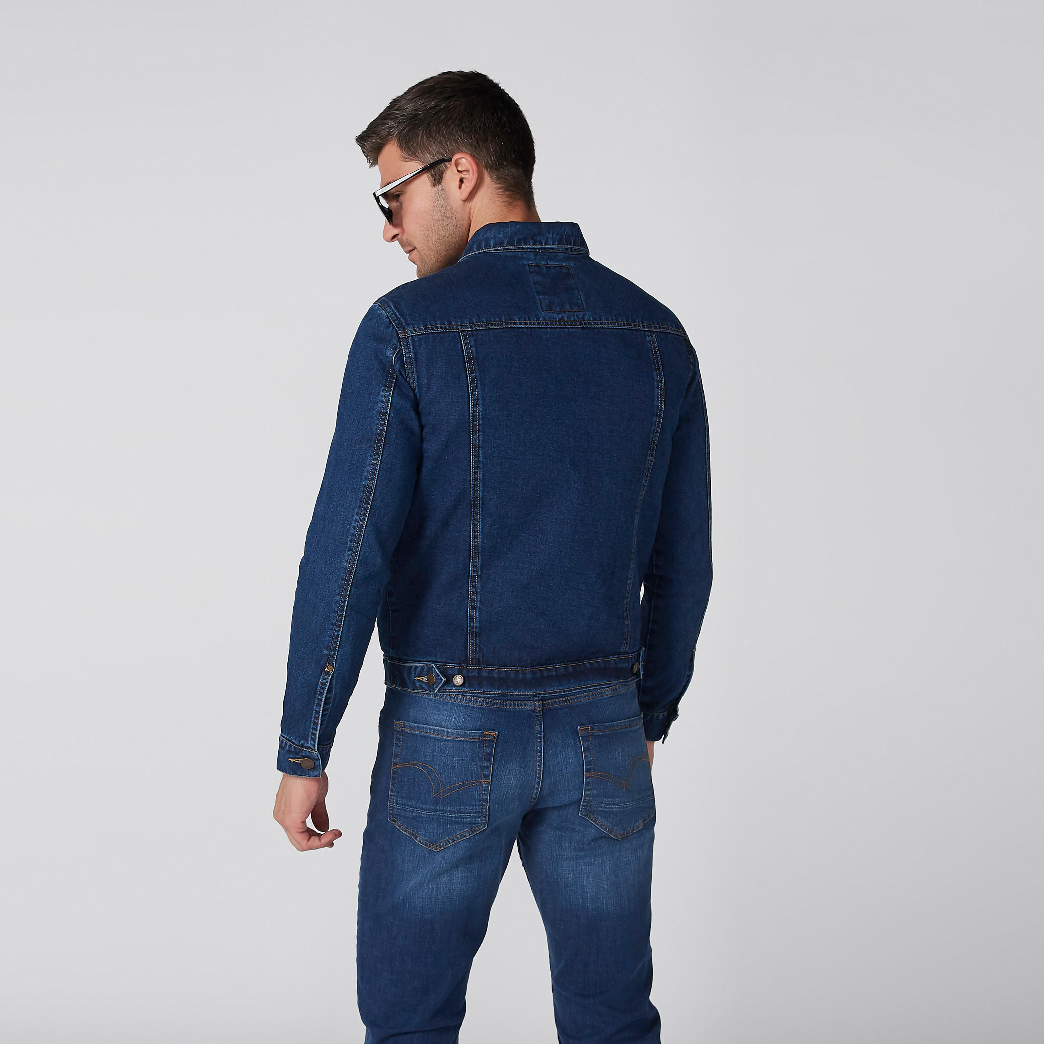 Denim Jacket with Long Sleeves and Button Placket-men-clothing-jacketsandblazers-jackets-image-5