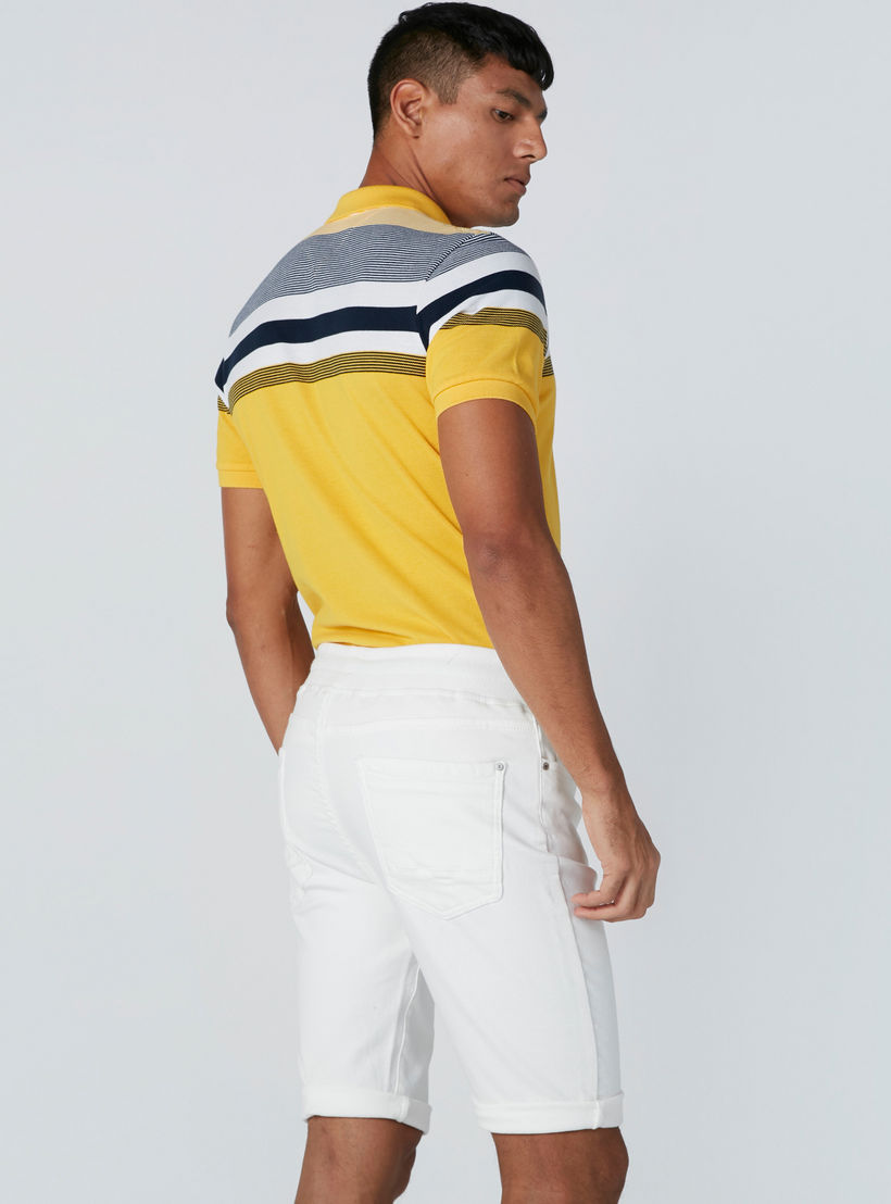 Pocket Detail Shorts in Skinny Fit with Elasticised Waistband-men-clothing-bottoms-shorts-image-2