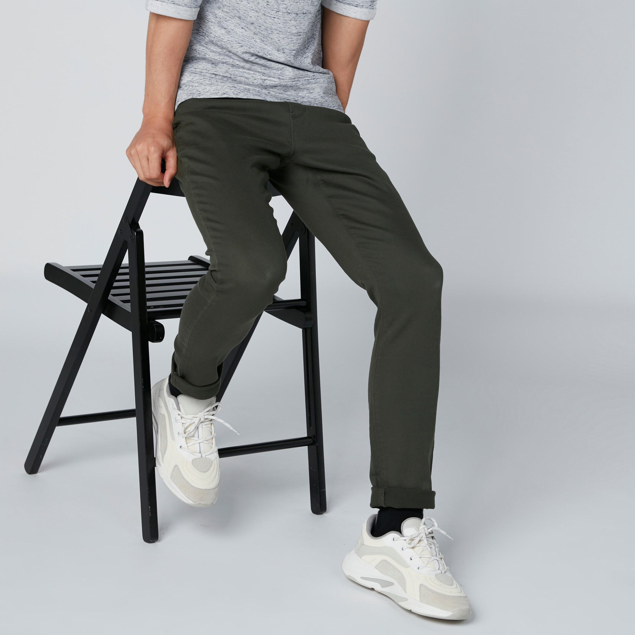 Pocket Detail Low-Rise Jeans with Drawstring-men-clothing-bottoms-jeans-image-1