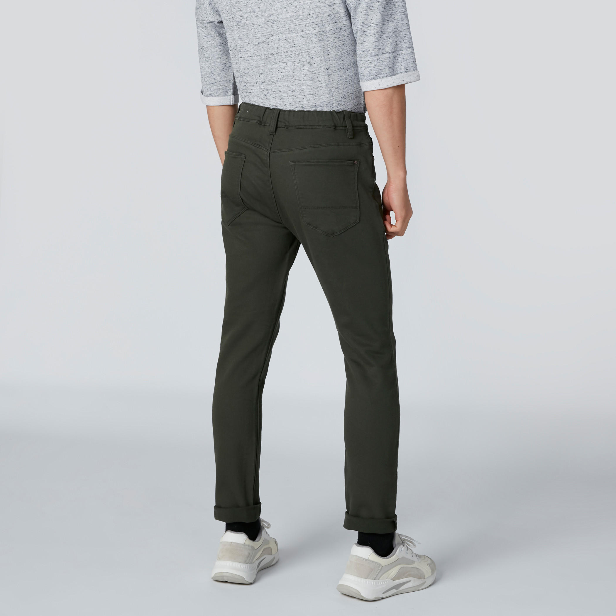 Pocket Detail Low-Rise Jeans with Drawstring-men-clothing-bottoms-jeans-image-2