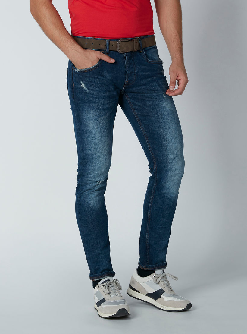 بنطال جينز طويل بجيوب وحلقات للحزام-men-clothing-bottoms-jeans-image-1