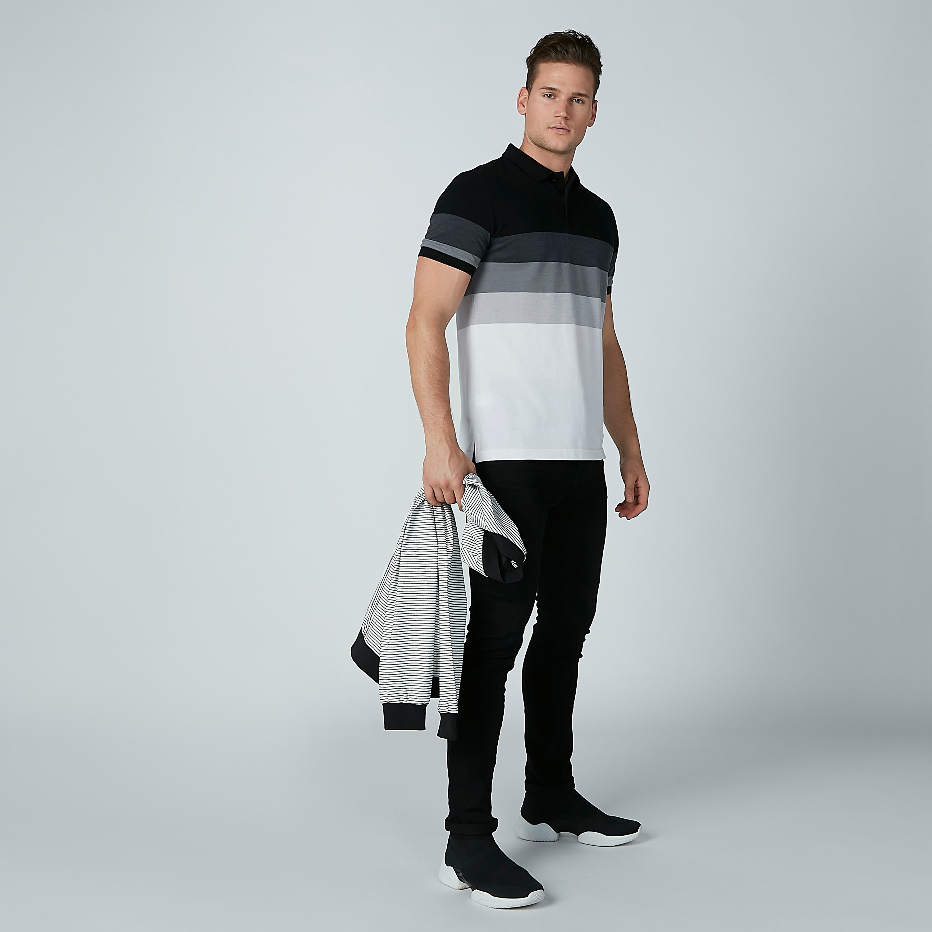 Plain Jeans with Drawstring and Pocket Detail-men-clothing-bottoms-jeans-image-2