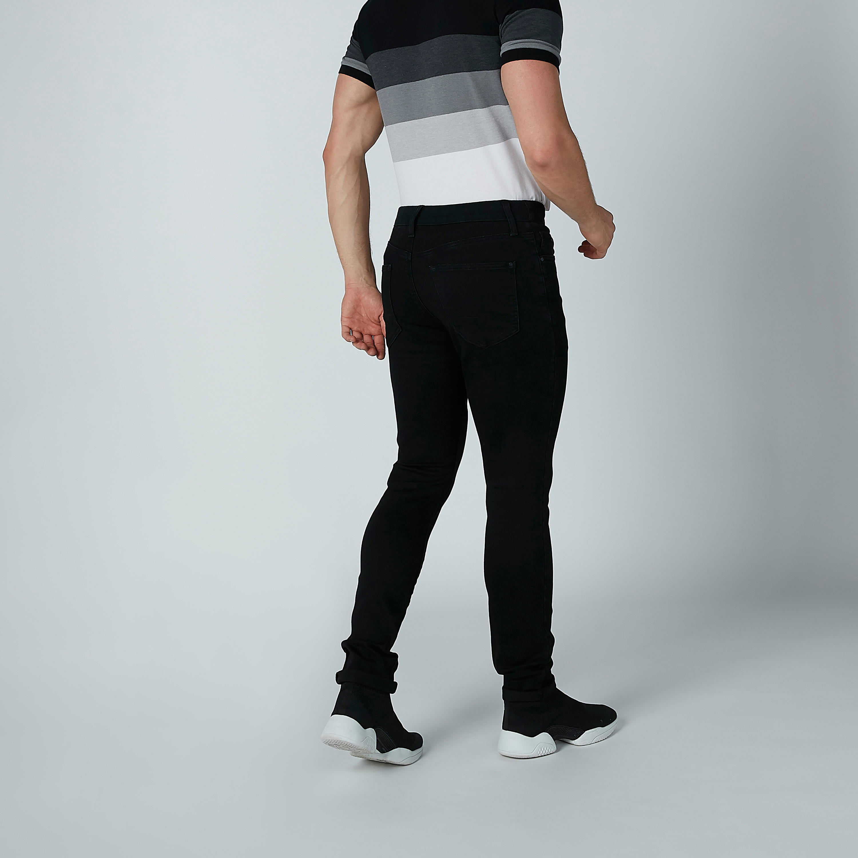 Plain Jeans with Drawstring and Pocket Detail-men-clothing-bottoms-jeans-image-6