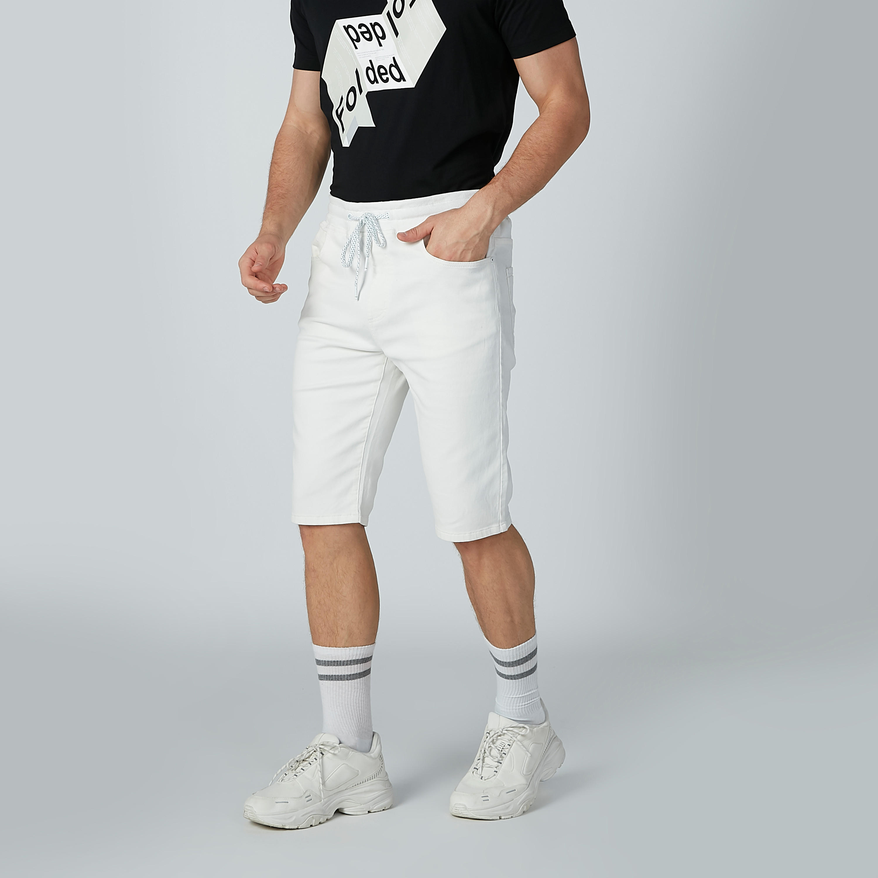 شورت دينم سادة برباط وجيوب-men-clothing-bottoms-shorts-image-4