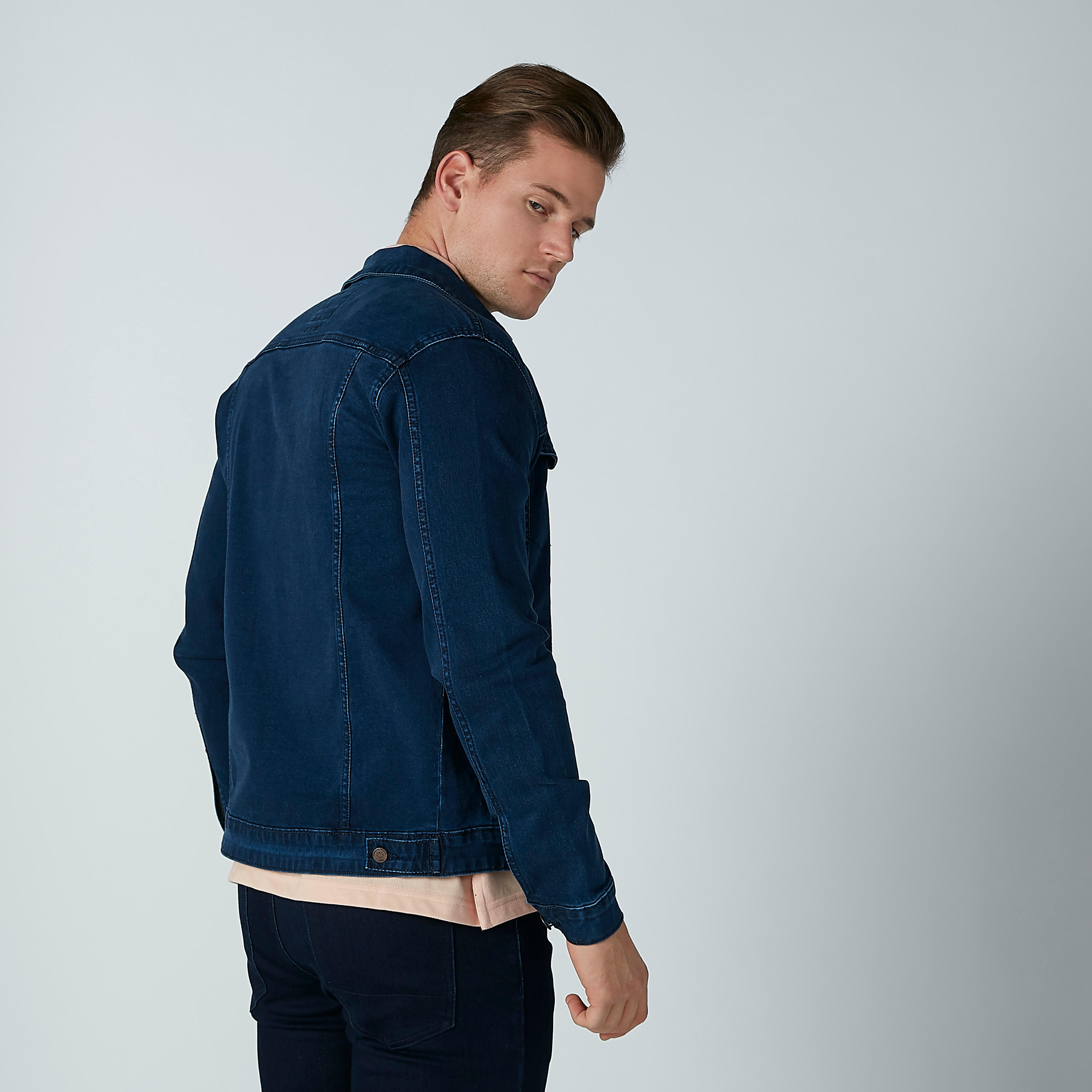 جاكيت دينم سادة بأكمام طويلة وجيوب-men-clothing-jacketsandblazers-jackets-image-4