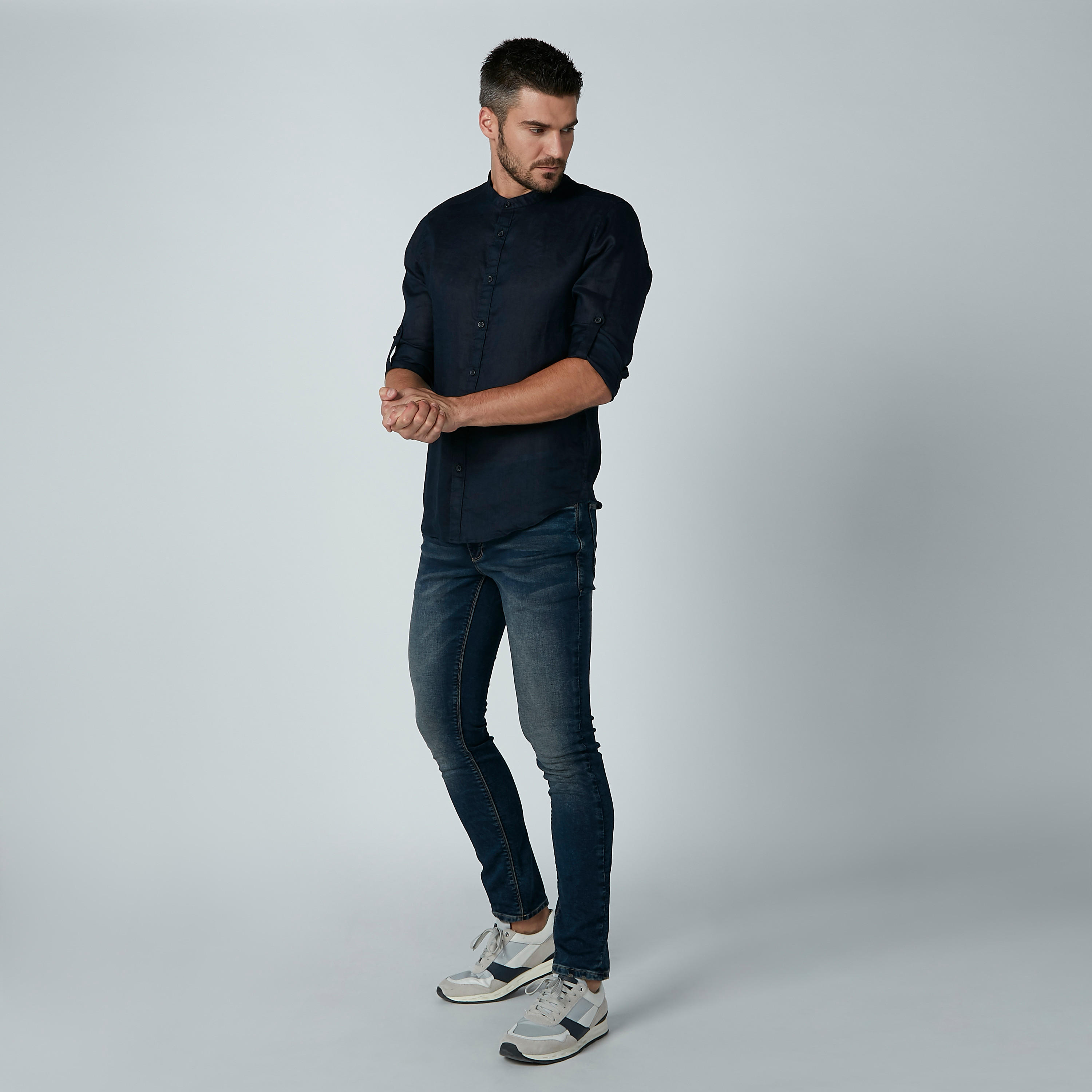 بنطال جينز بجيوب وحلقات حزام-men-clothing-bottoms-jeans-image-2