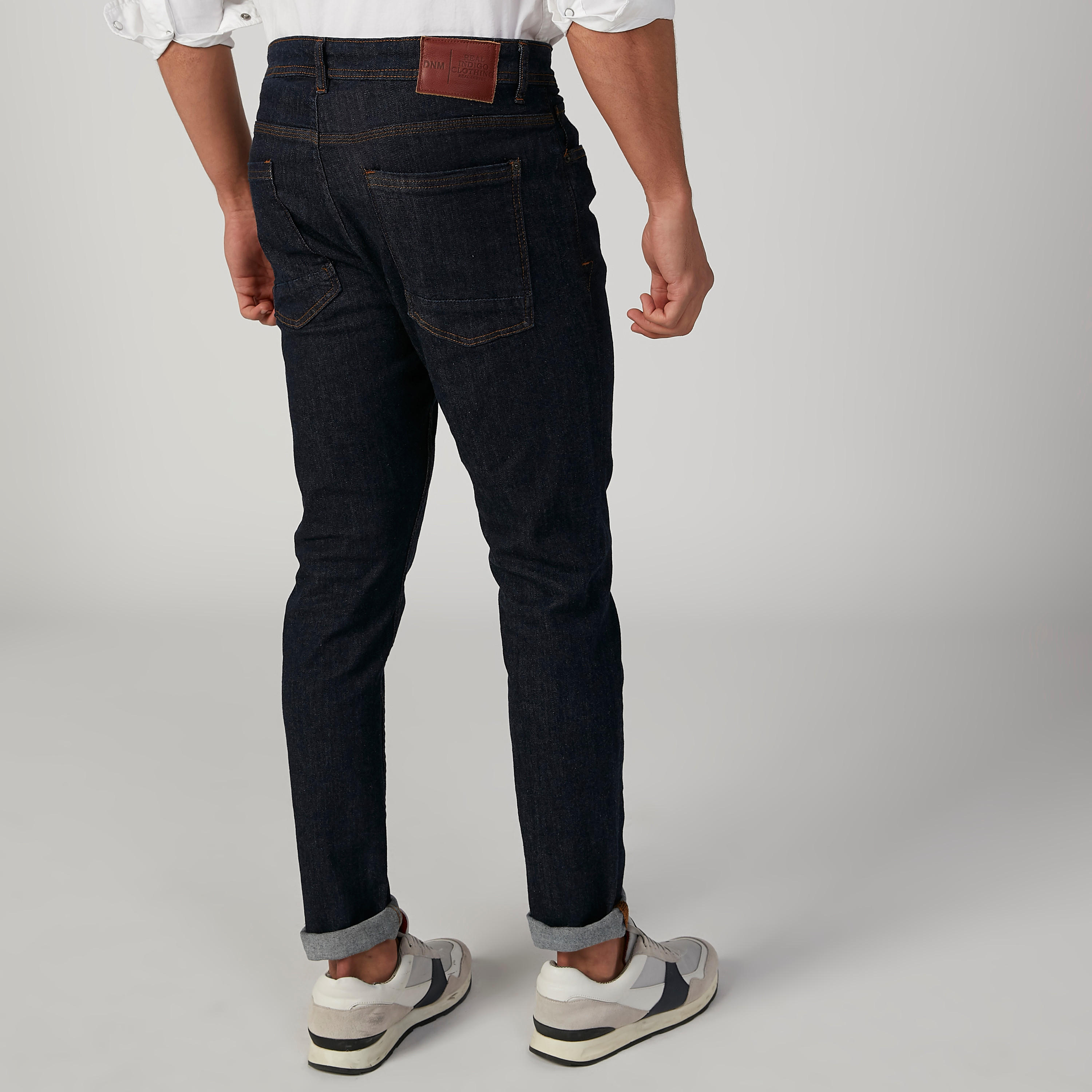 Sustainable Skinny Fit Full Length Low Waist Jeans with Belt Loops-men-clothing-bottoms-jeans-image-3